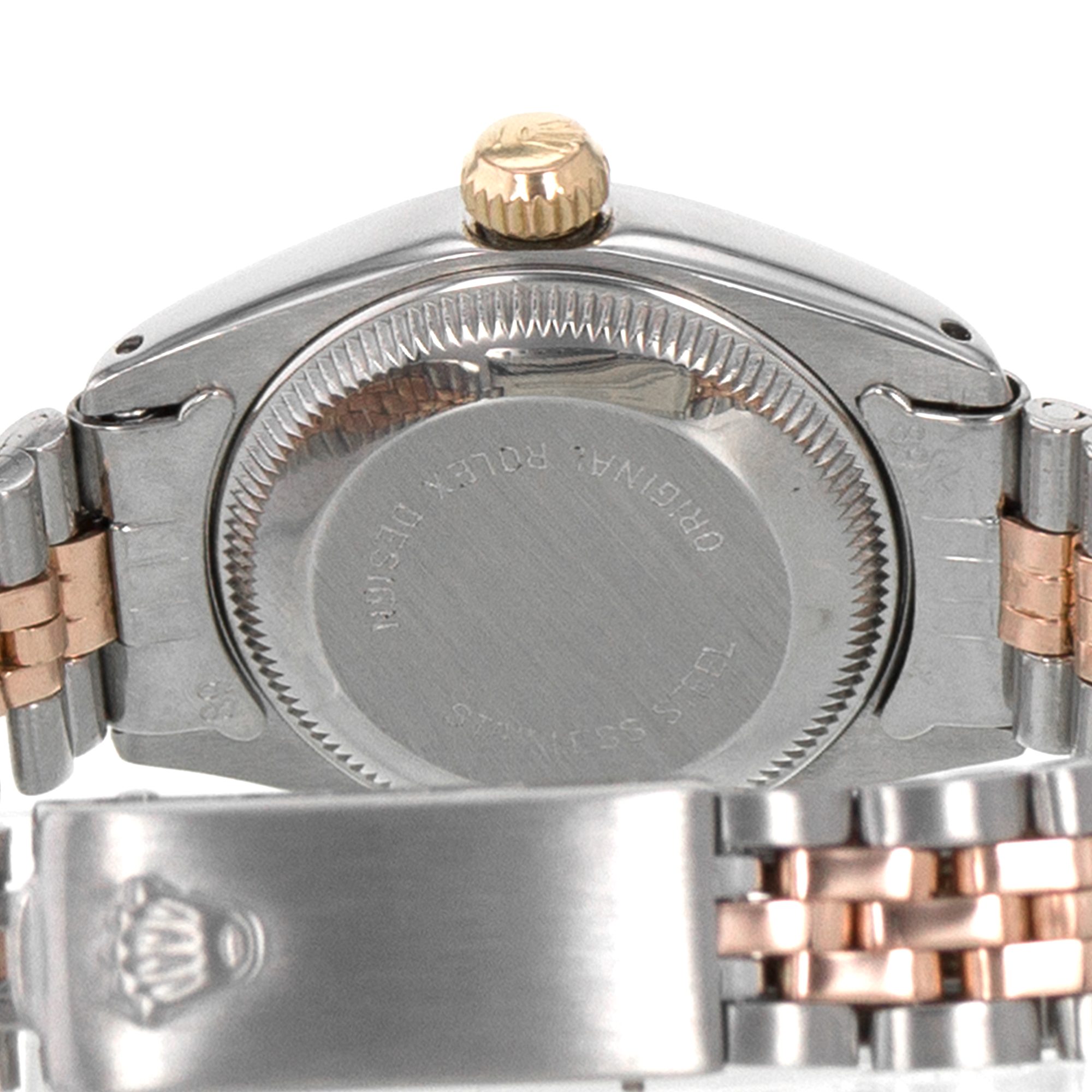 Rolex Datejust 26 6917 Pink Steel Rose Gold Jubilee Automatic Ladies Watch thumbnail 10