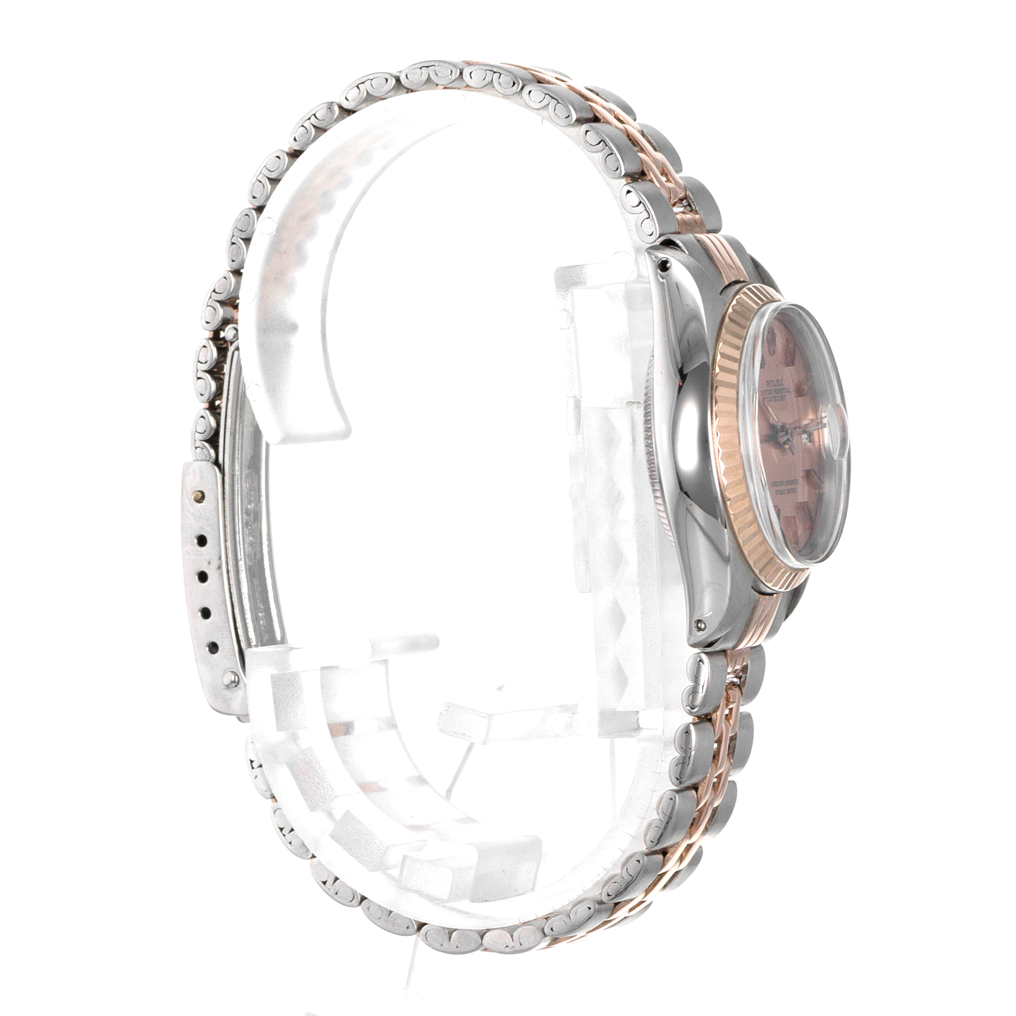 Rolex Datejust 26 6917 Pink Steel Rose Gold Jubilee Automatic Ladies Watch thumbnail 6