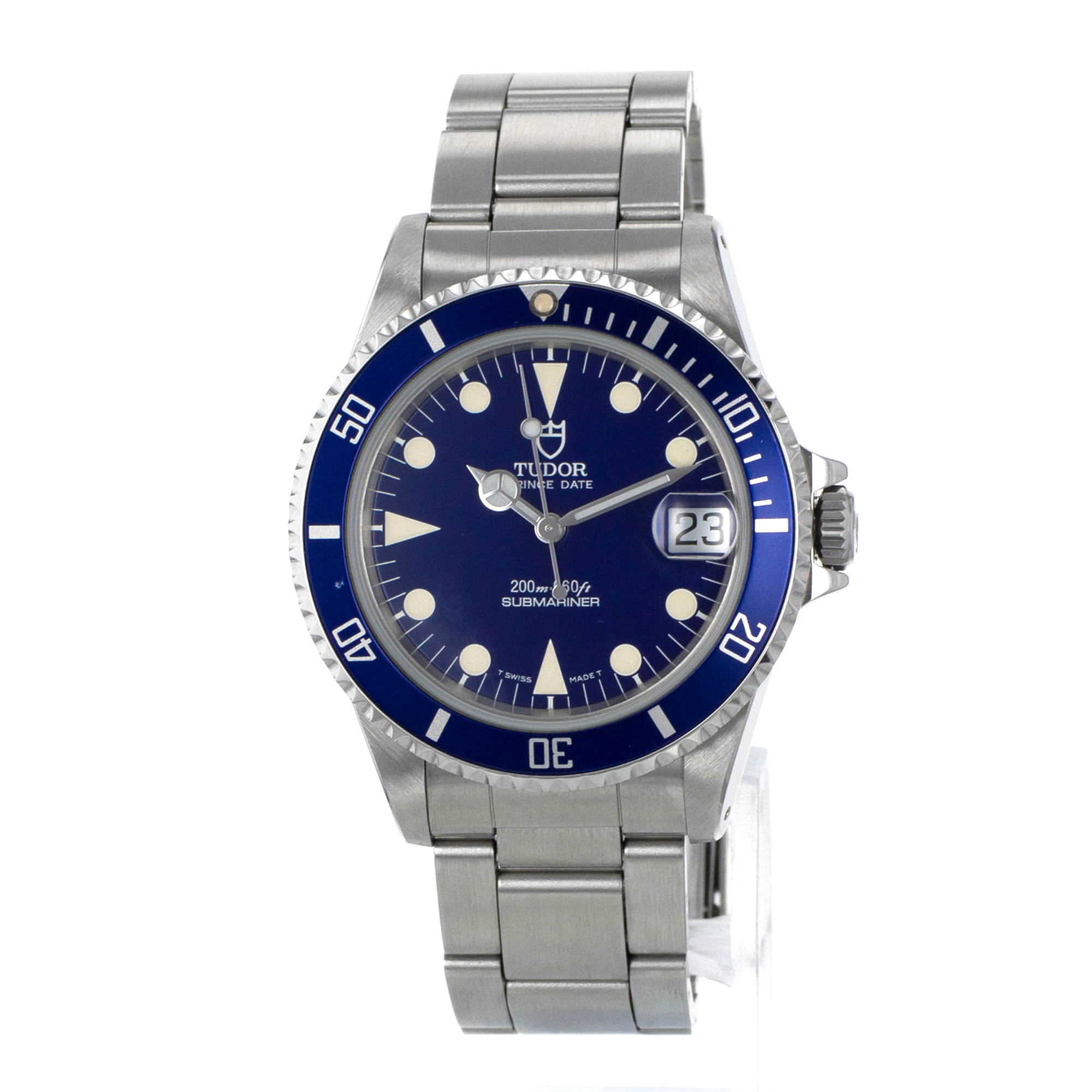 Tudor Submariner 75190 36mm Prince Date Blue Vintage Steel Oyster Mens Watch thumbnail 3