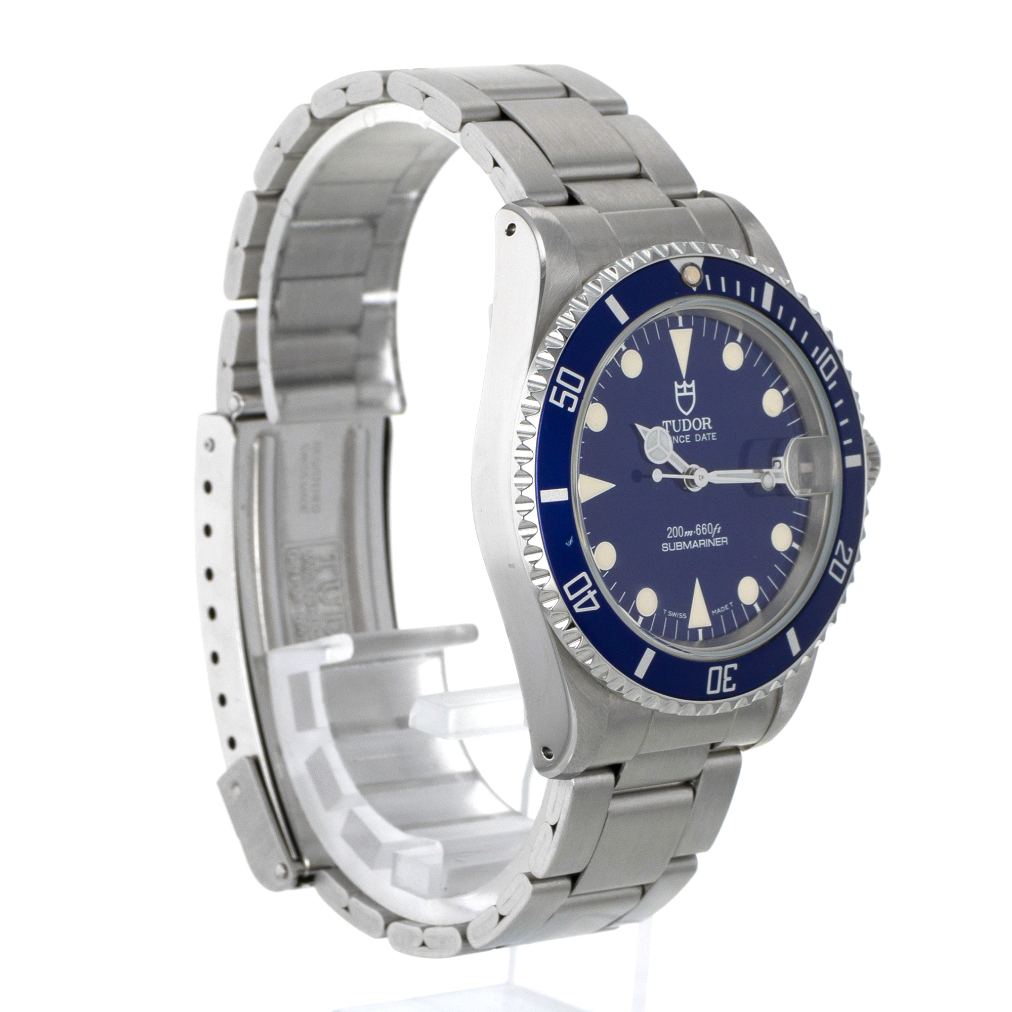 Tudor Submariner 75190 36mm Prince Date Blue Vintage Steel Oyster Mens Watch thumbnail 7