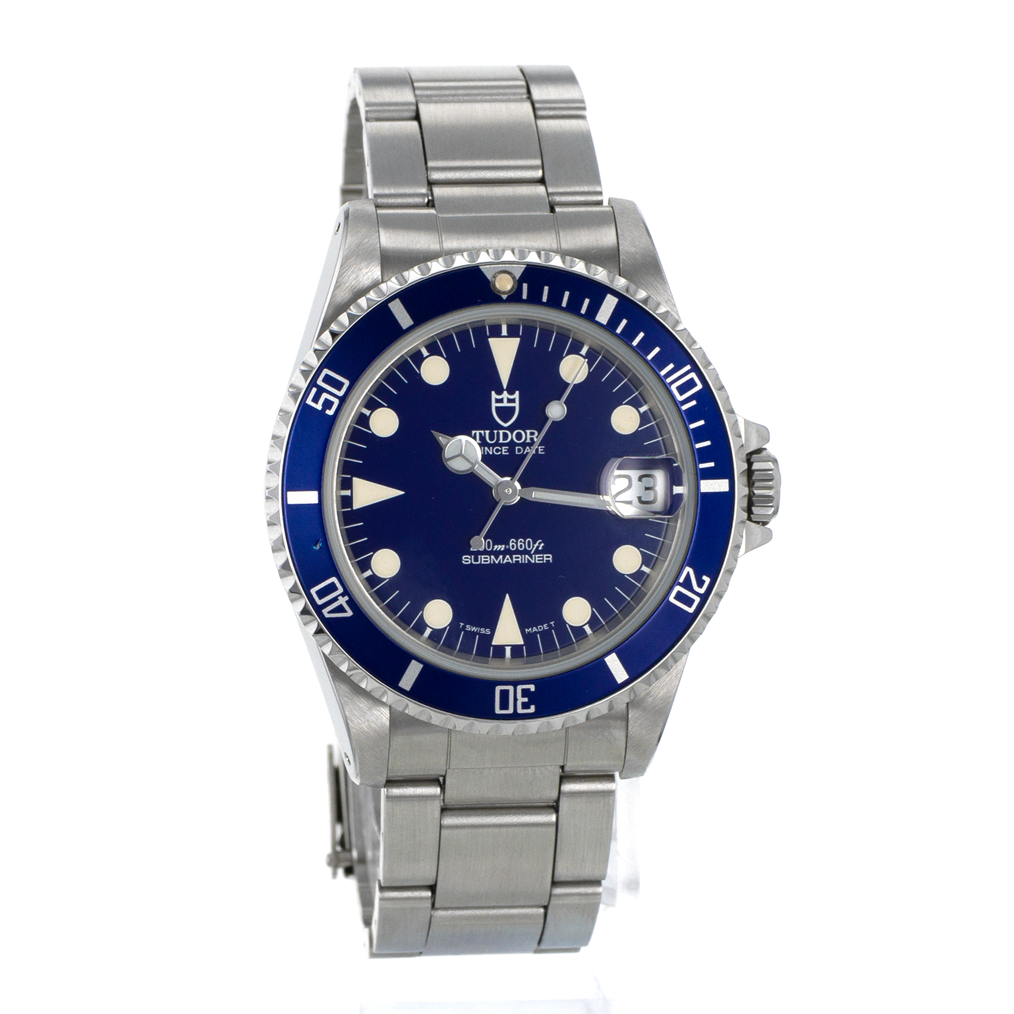 Tudor Submariner 75190 36mm Prince Date Blue Vintage Steel Oyster Mens Watch thumbnail 8