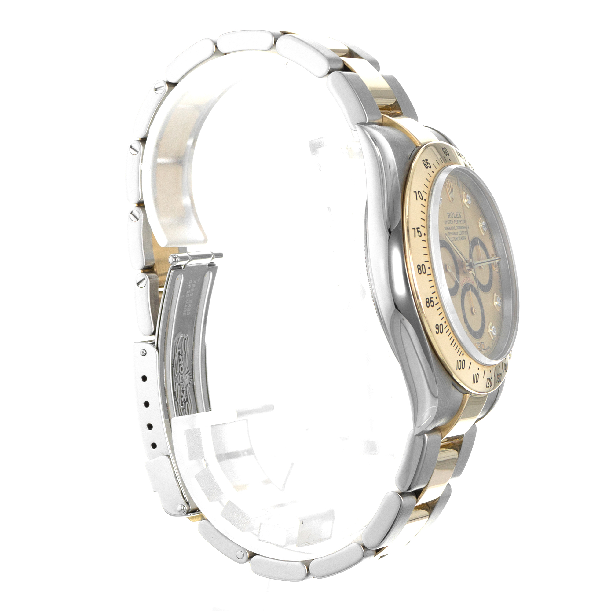 Rolex Daytona 16523 40mm Vintage Diamond Steel Yellow Gold Automatic Mens Watch thumbnail 6