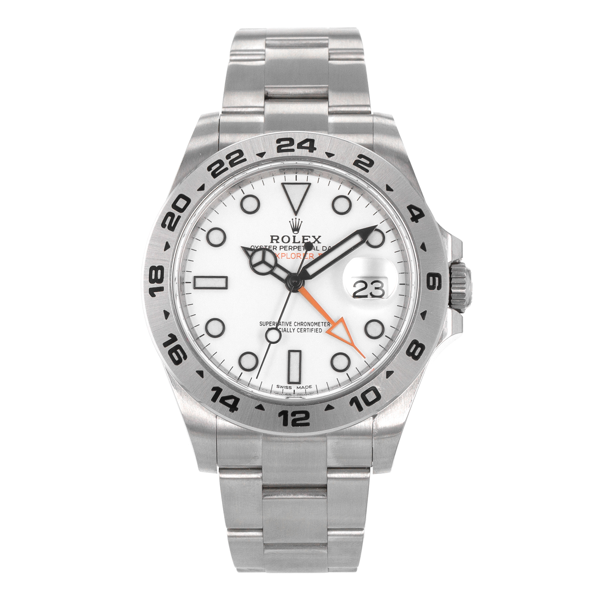 Rolex Explorer II 216570 White GMT Oyster Stainless Steel Mens Watch 2019 thumbnail 2
