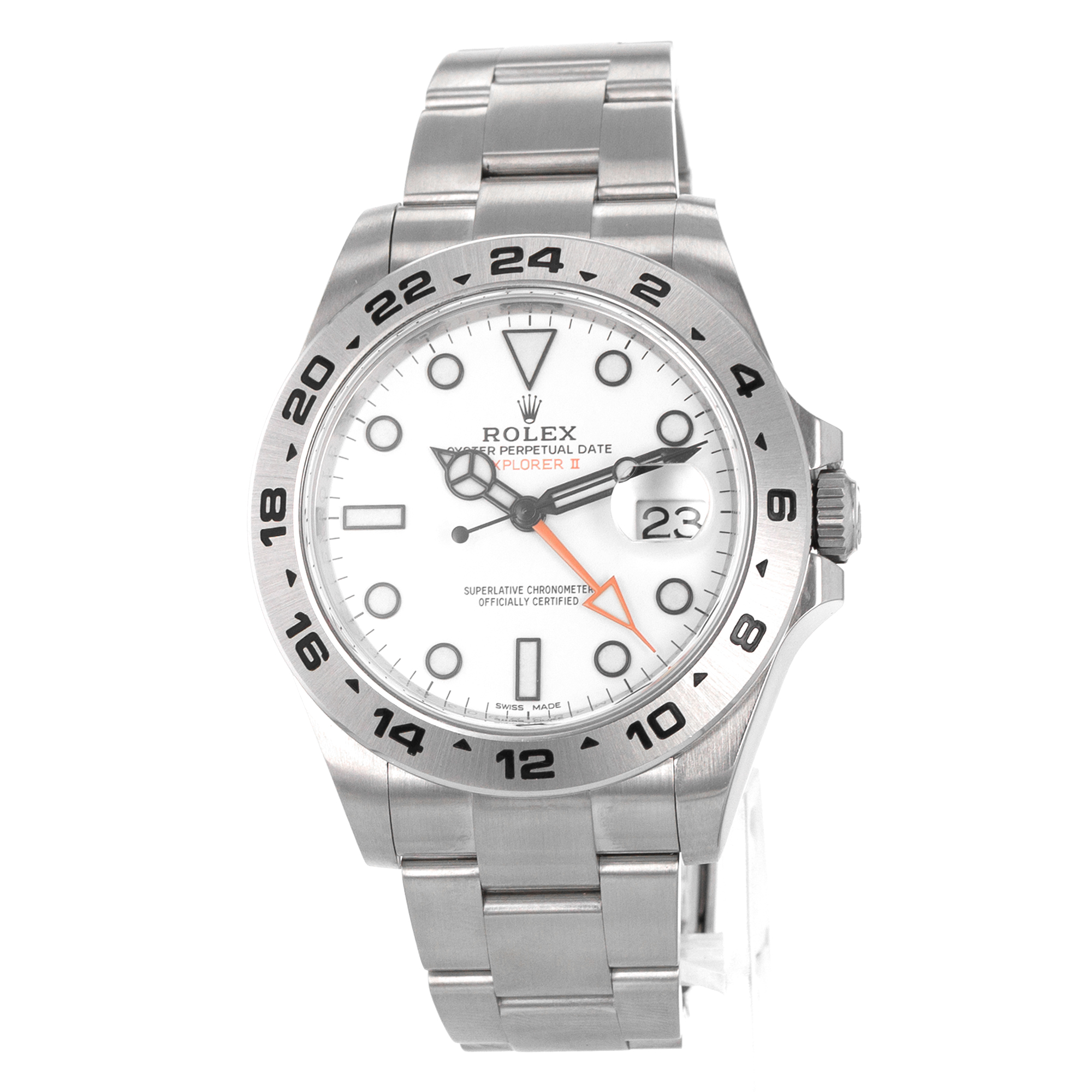 Rolex Explorer II 216570 White GMT Oyster Stainless Steel Mens Watch 2019 thumbnail 4