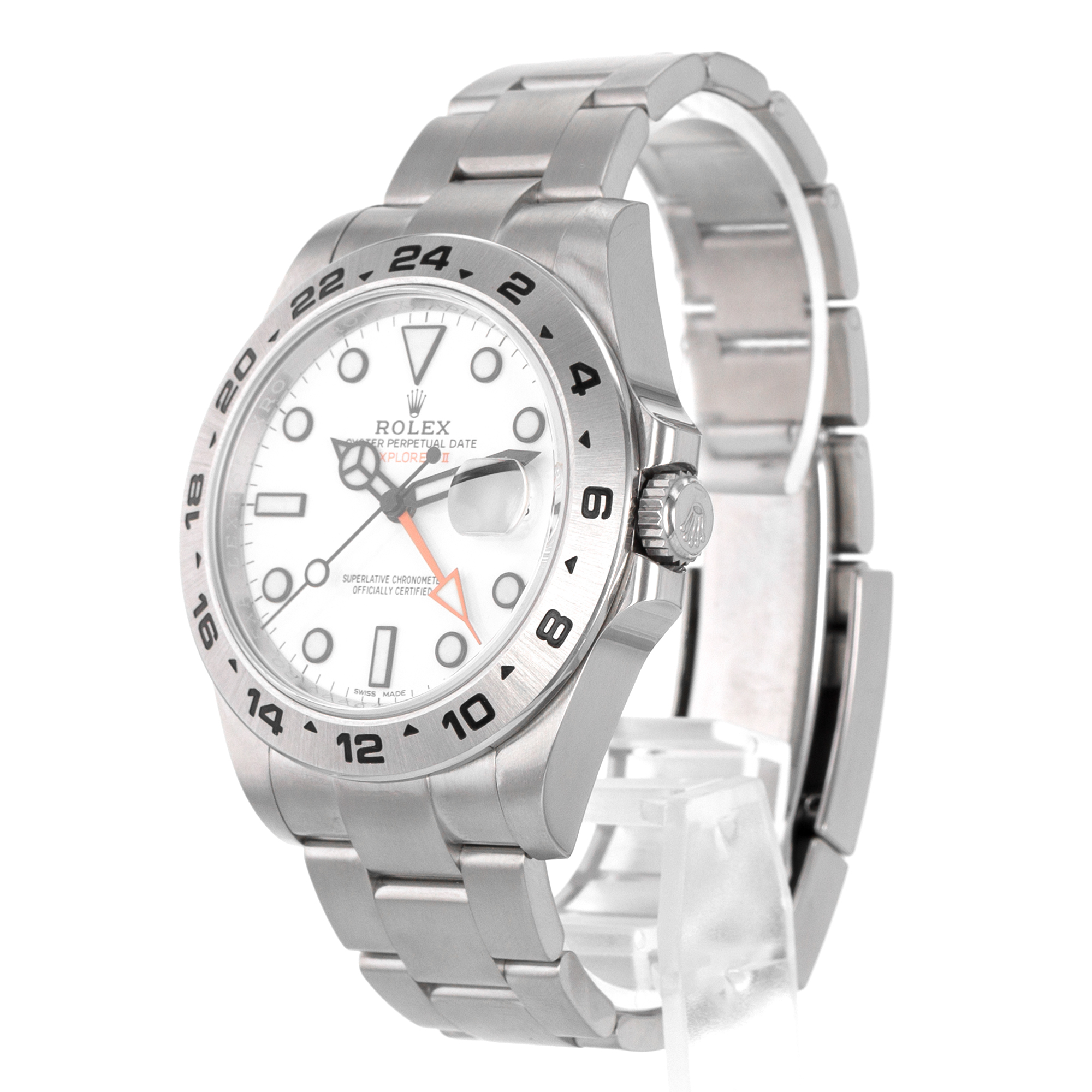 Rolex Explorer II 216570 White GMT Oyster Stainless Steel Mens Watch 2019 thumbnail 5