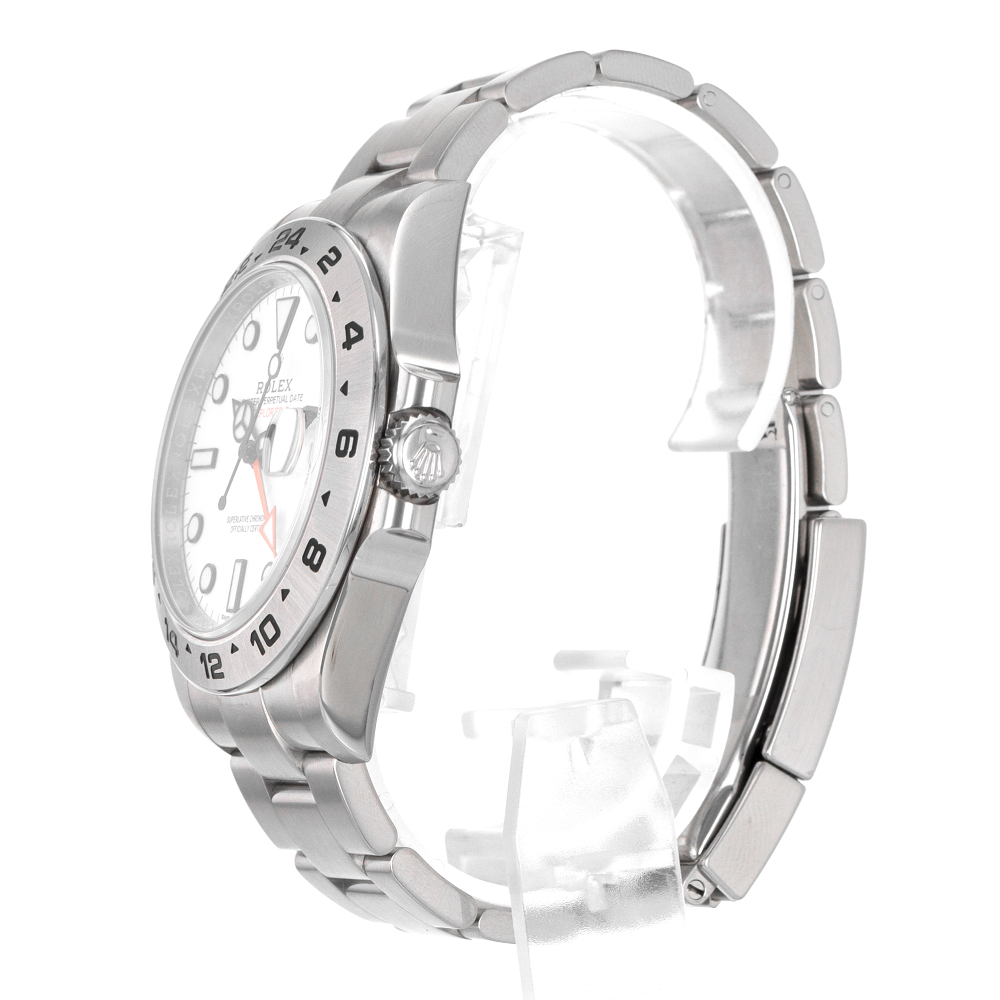 Rolex Explorer II 216570 White GMT Oyster Stainless Steel Mens Watch 2019 thumbnail 6