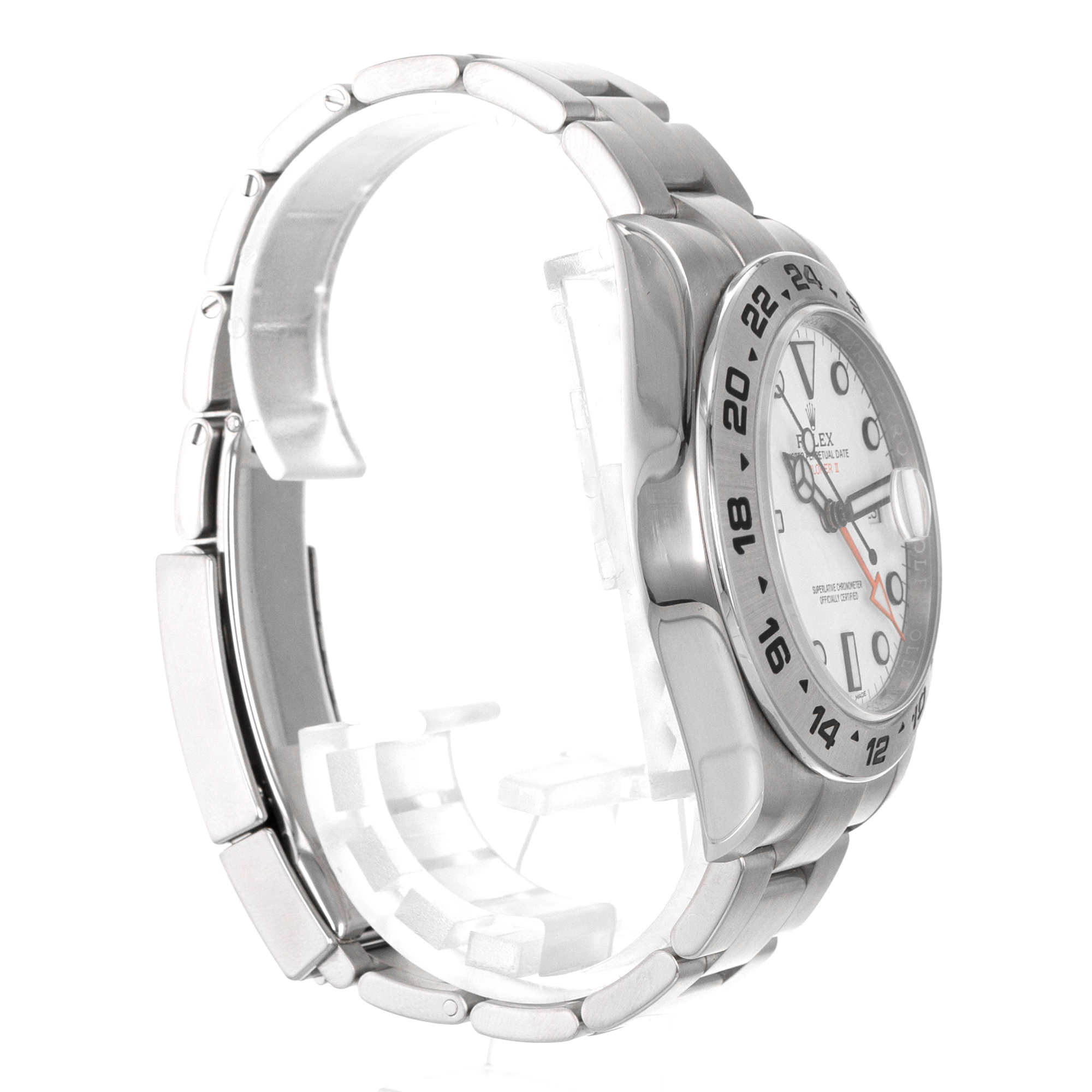 Rolex Explorer II 216570 White GMT Oyster Stainless Steel Mens Watch 2019 thumbnail 7