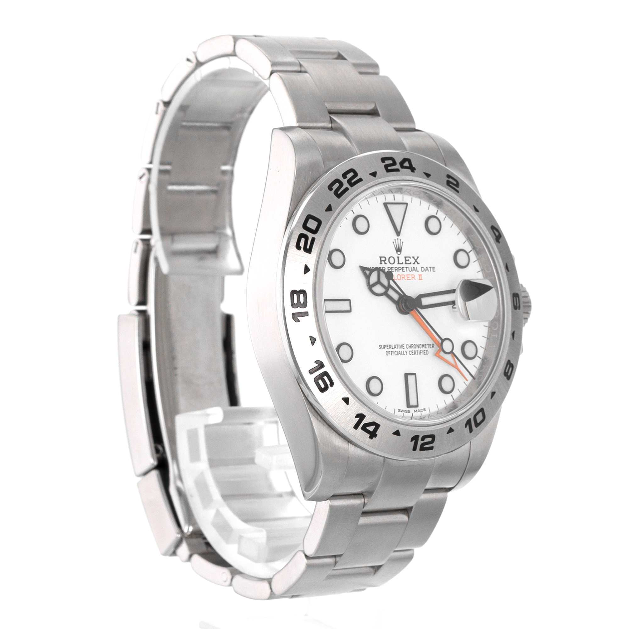 Rolex Explorer II 216570 White GMT Oyster Stainless Steel Mens Watch 2019 thumbnail 8