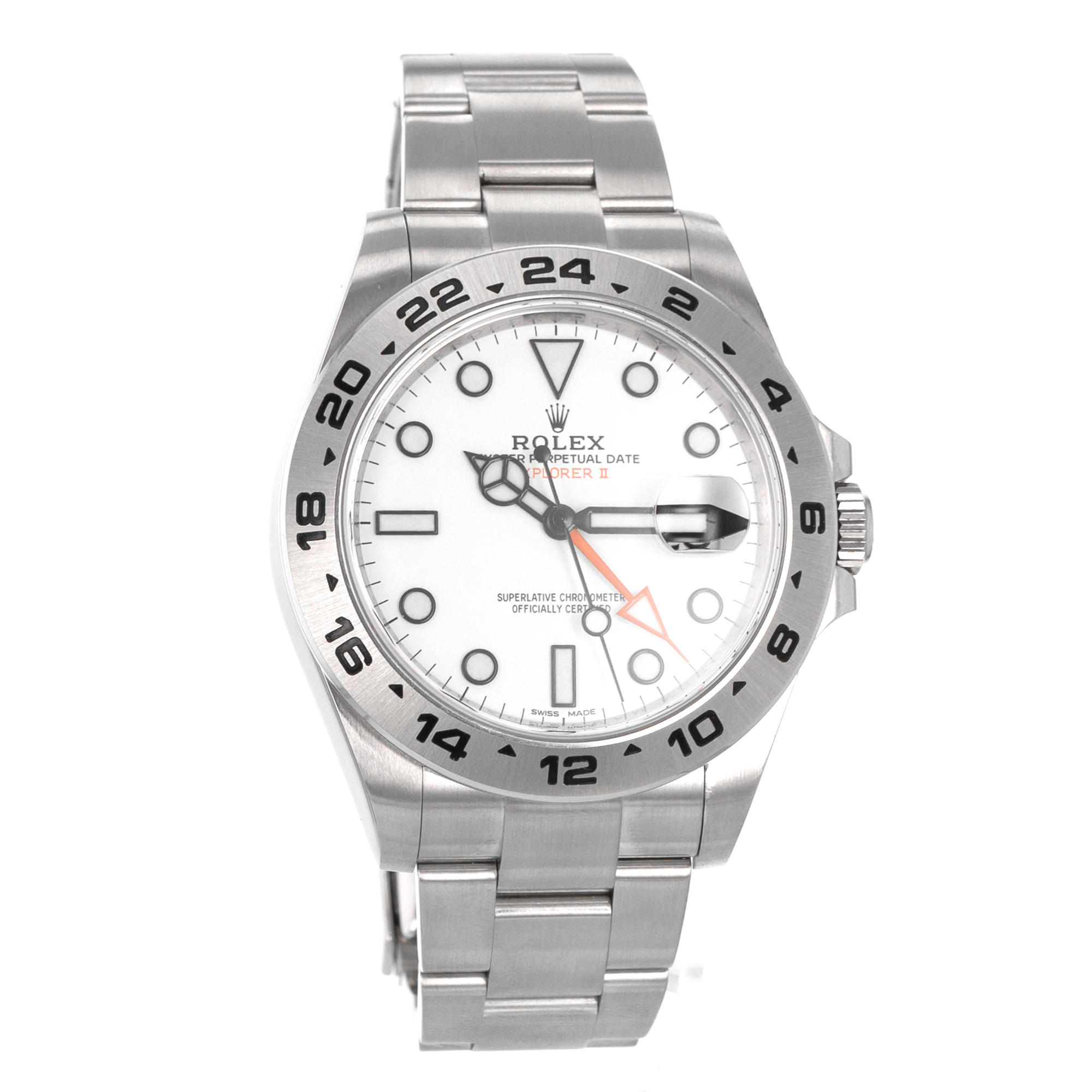 Rolex Explorer II 216570 White GMT Oyster Stainless Steel Mens Watch 2019 thumbnail 9
