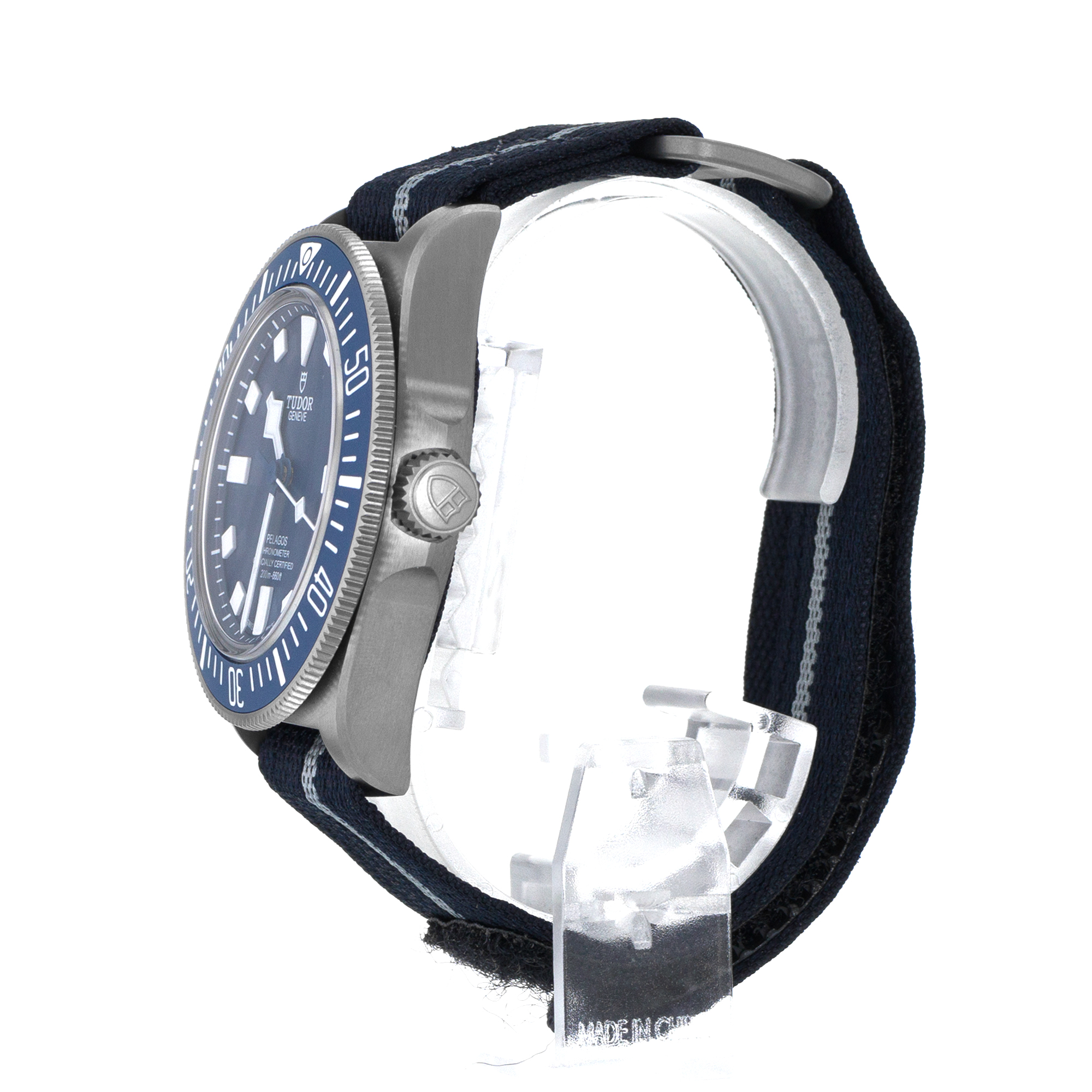 Tudor Pelagos 25707B/24 FXD Blue Ceramic Titanium Automatic Nato Mens Watch thumbnail 6