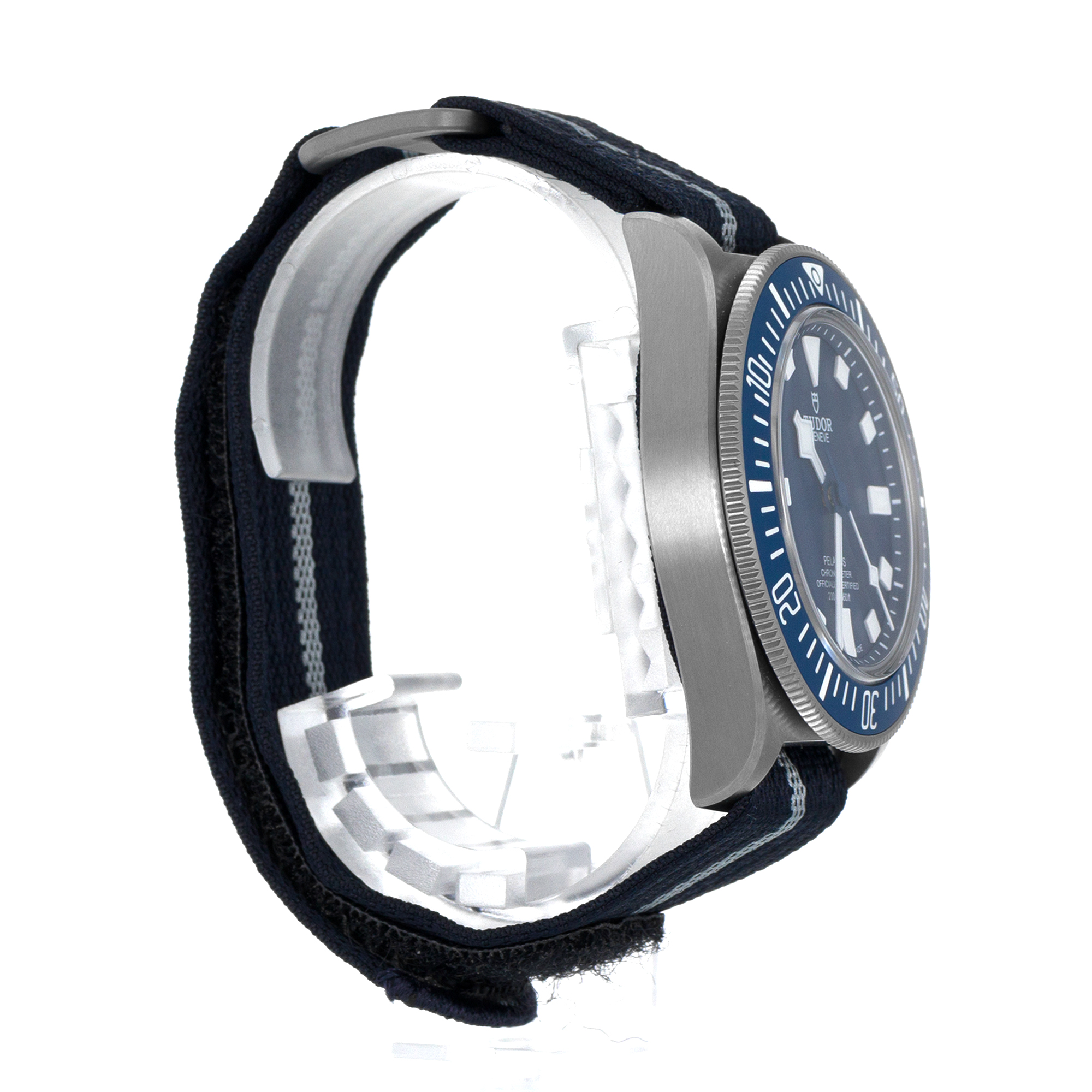 Tudor Pelagos 25707B/24 FXD Blue Ceramic Titanium Automatic Nato Mens Watch thumbnail 7