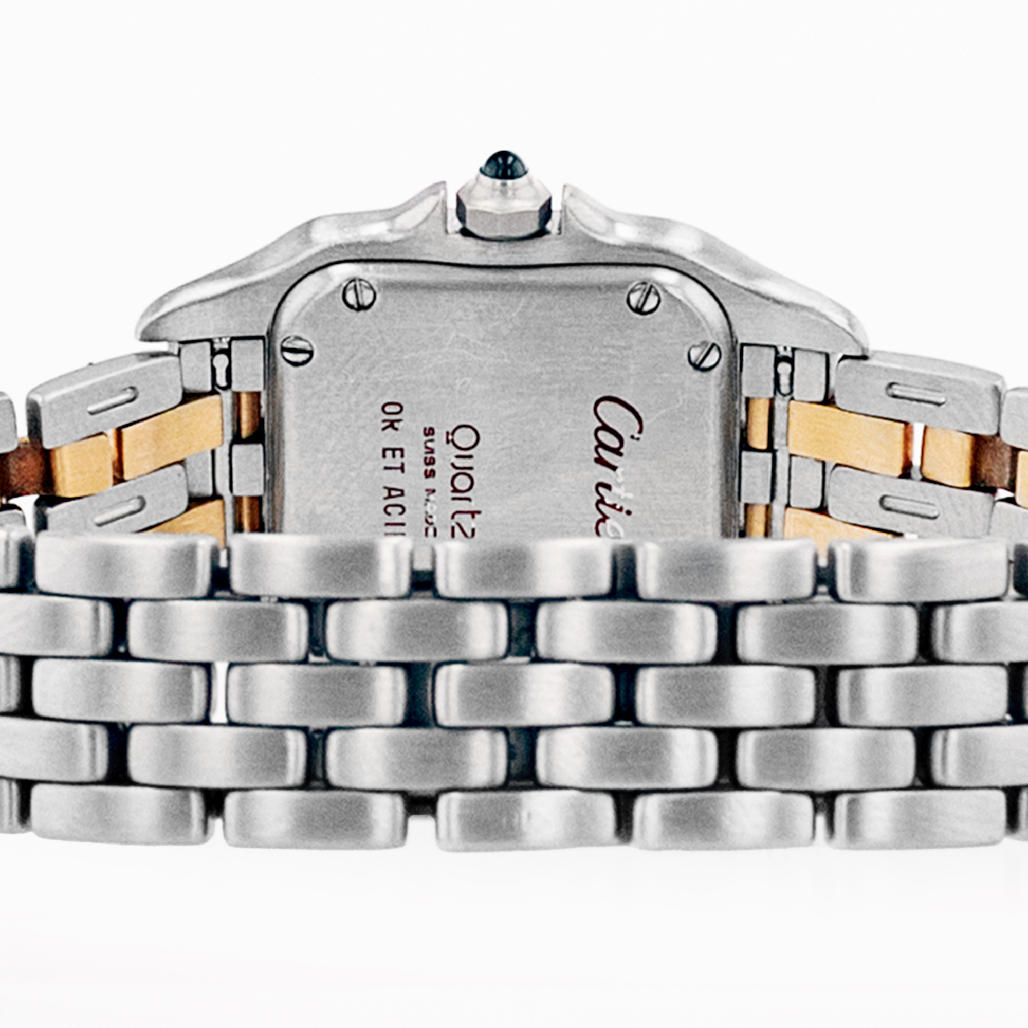 Cartier Panthere 84083242 22mm Silver Roman Steel Yellow Gold Ladies Watch thumbnail 10