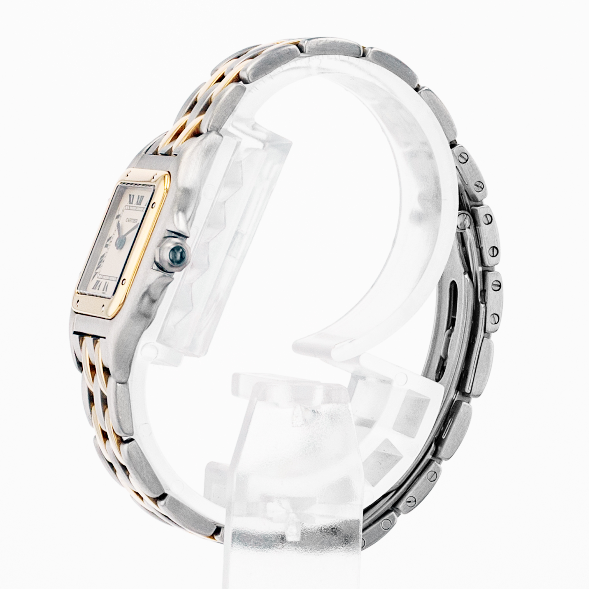 Cartier Panthere 84083242 22mm Silver Roman Steel Yellow Gold Ladies Watch thumbnail 5