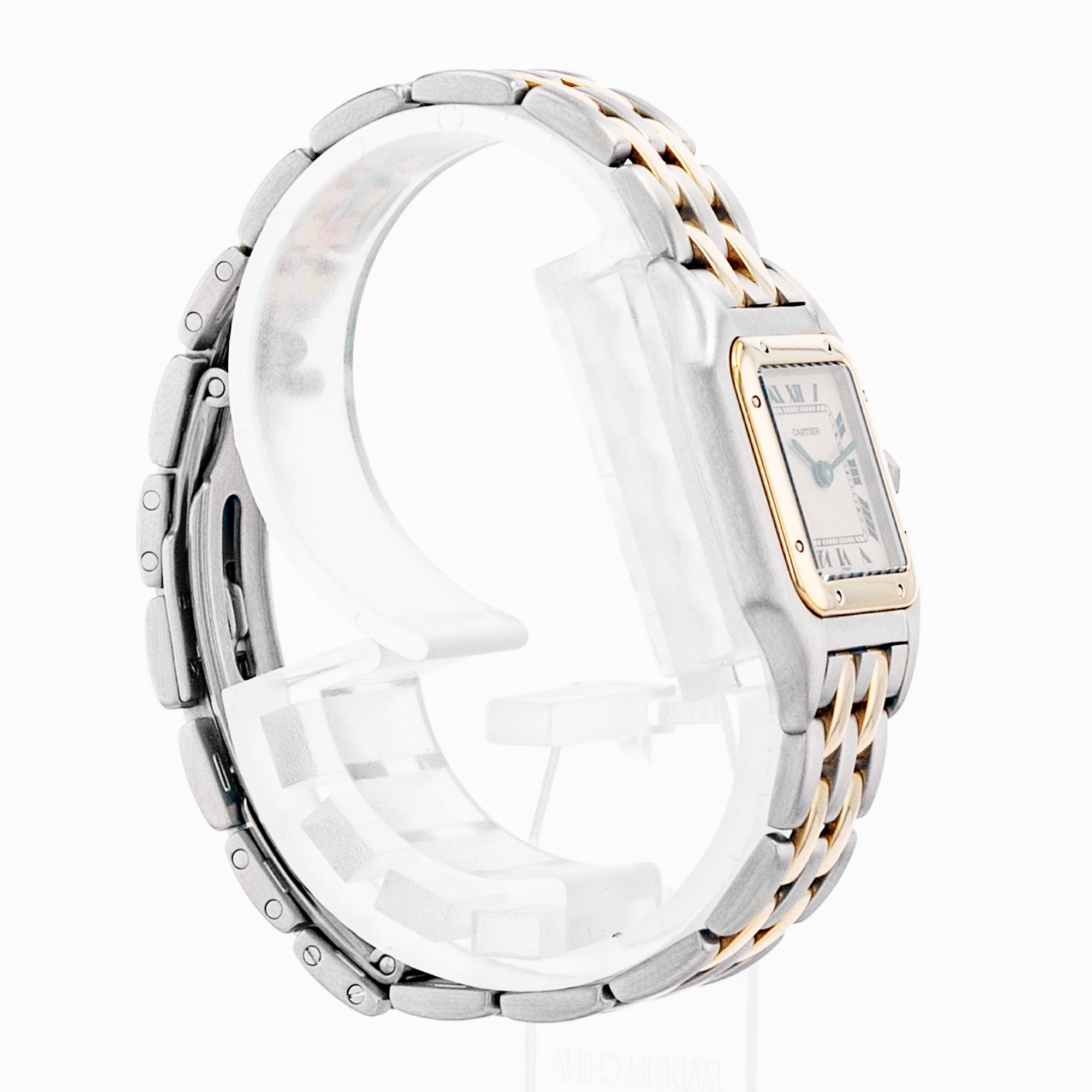 Cartier Panthere 84083242 22mm Silver Roman Steel Yellow Gold Ladies Watch thumbnail 7