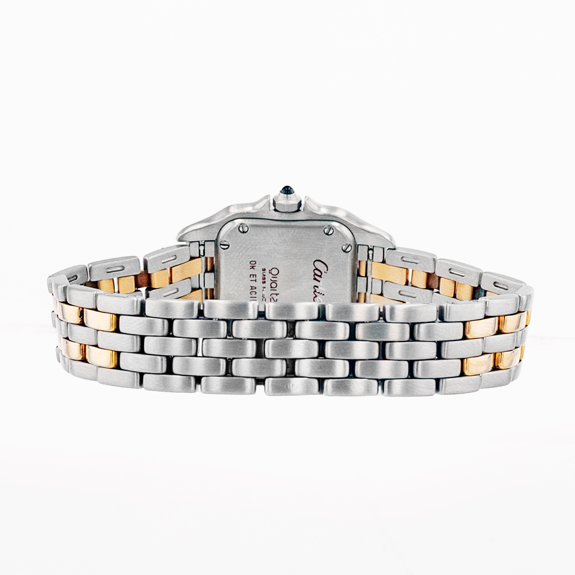 Cartier Panthere 84083242 22mm Silver Roman Steel Yellow Gold Ladies Watch thumbnail 9