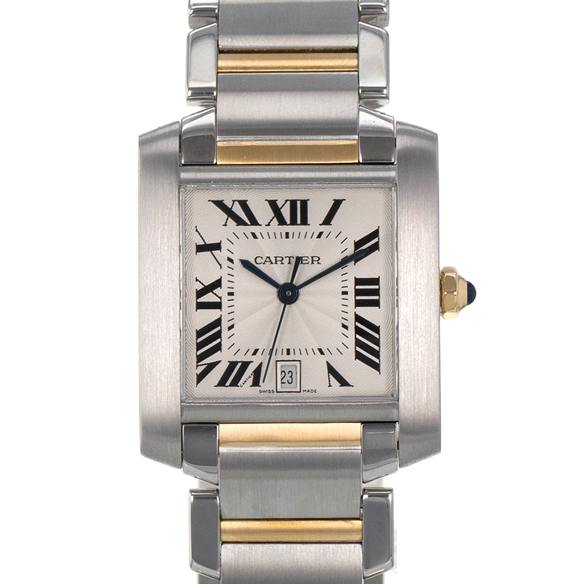 Cartier Tank Francaise W51005Q4 2302 28mm Large Yellow Gold Automatic Mens Watch thumbnail 1