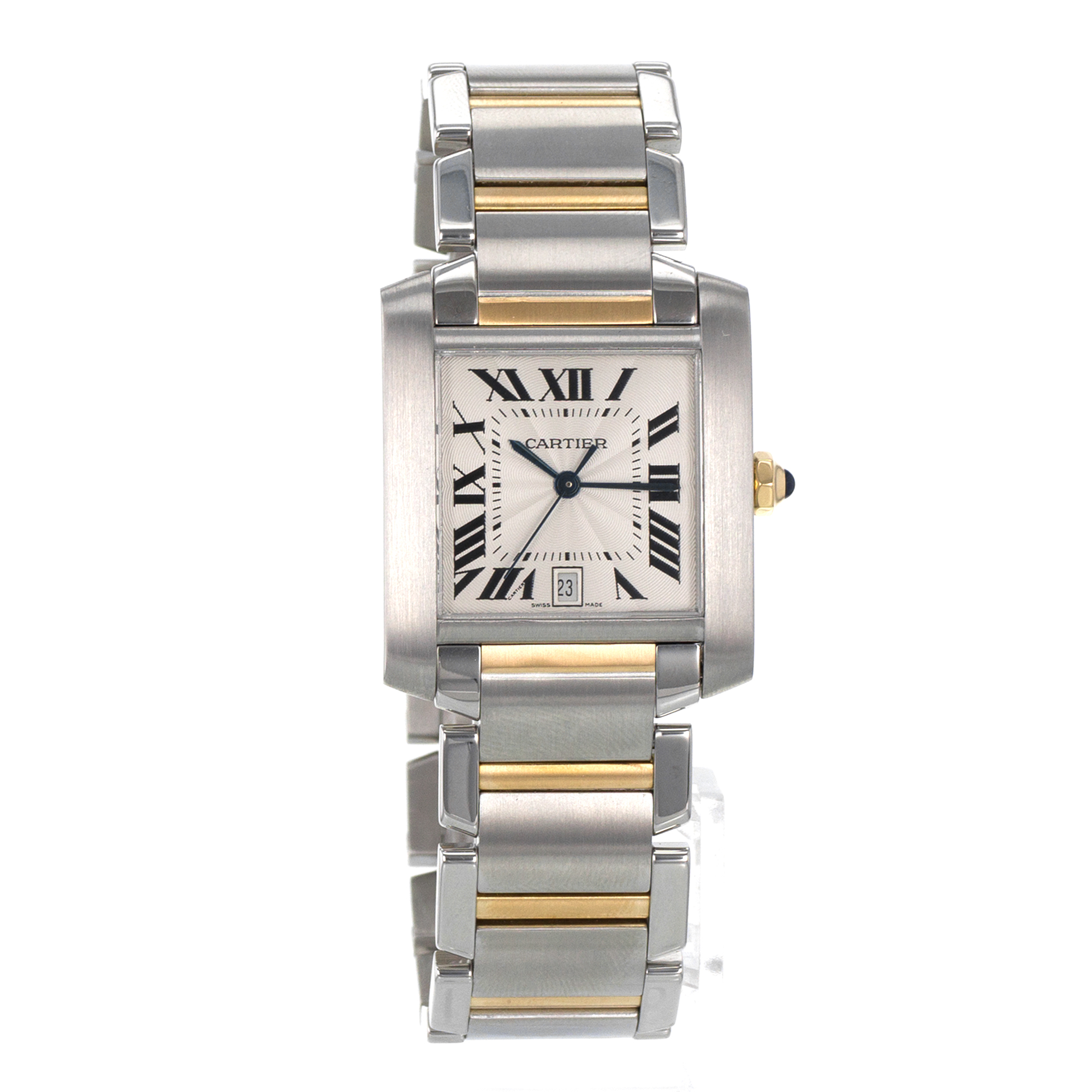 Cartier Tank Francaise W51005Q4 2302 28mm Large Yellow Gold Automatic Mens Watch thumbnail 9