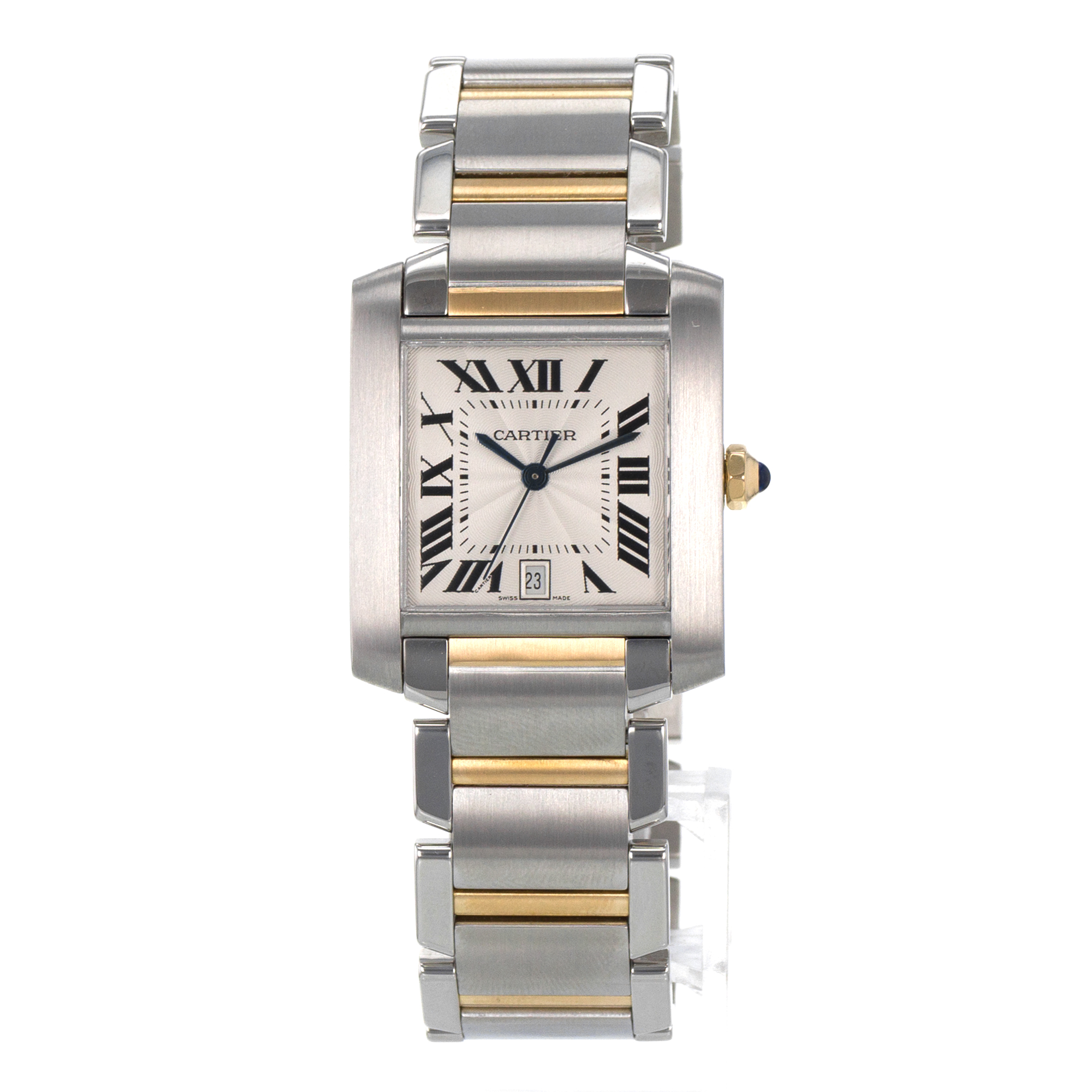 Cartier Tank Francaise W51005Q4 2302 28mm Large Yellow Gold Automatic Mens Watch thumbnail 4