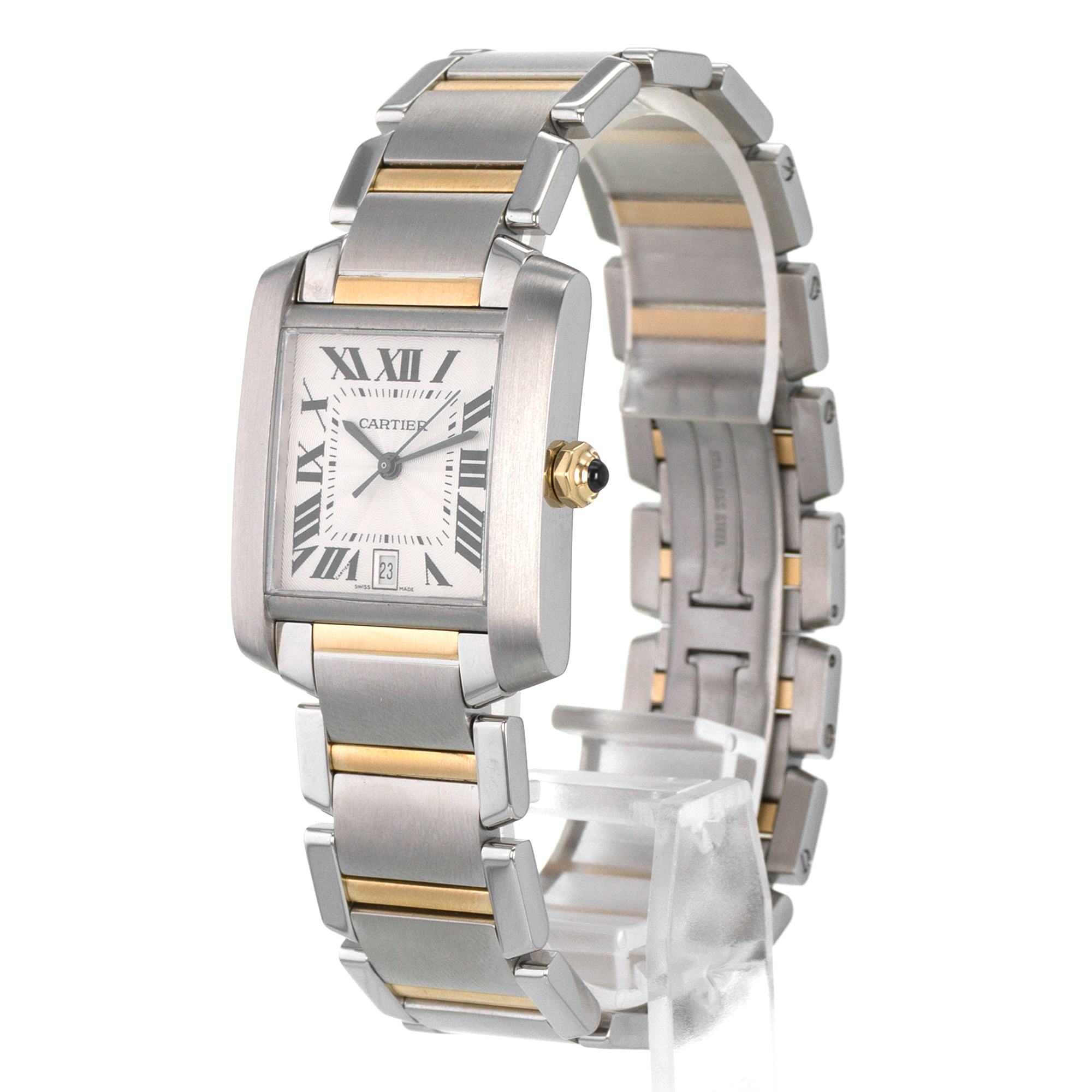Cartier Tank Francaise W51005Q4 2302 28mm Large Yellow Gold Automatic Mens Watch thumbnail 5