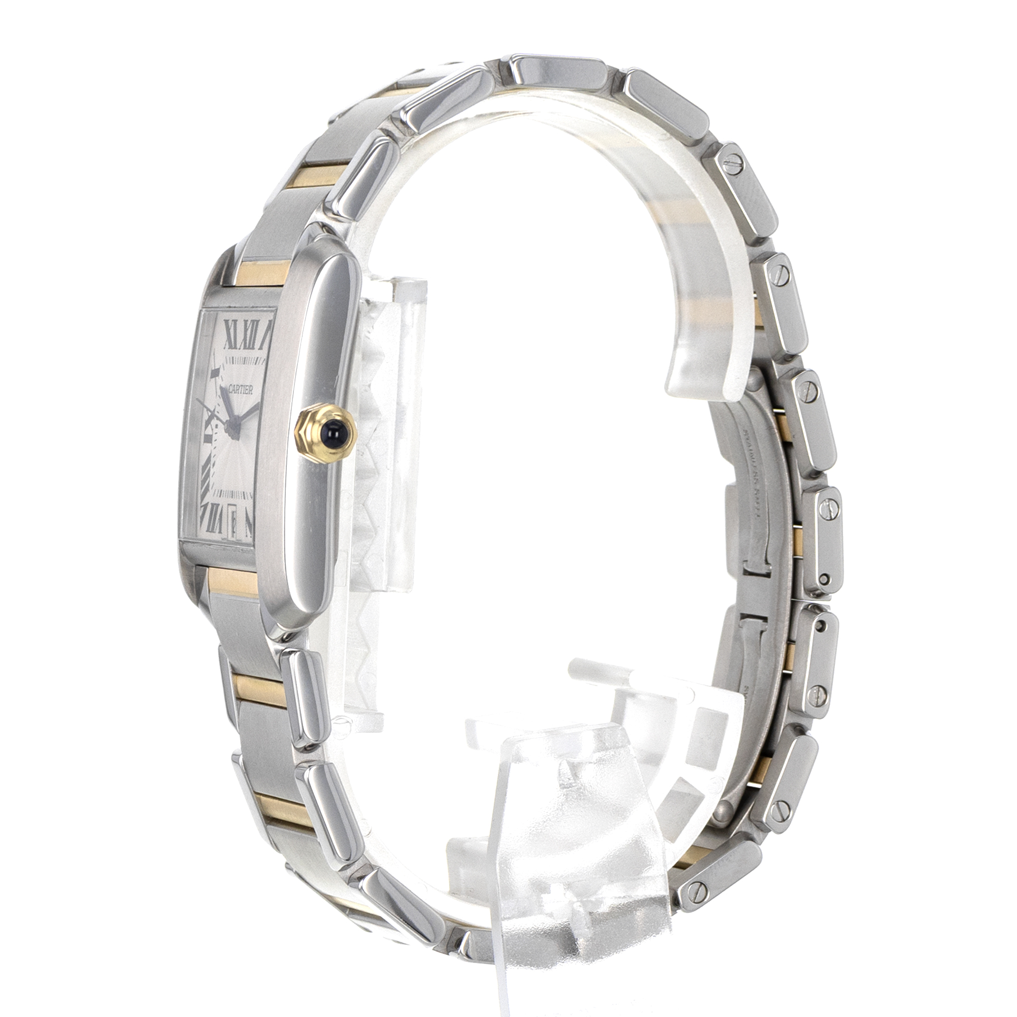 Cartier Tank Francaise W51005Q4 2302 28mm Large Yellow Gold Automatic Mens Watch thumbnail 6