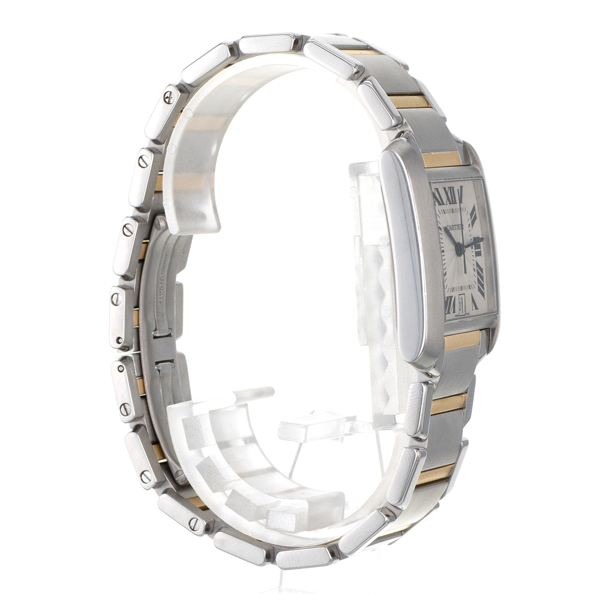 Cartier Tank Francaise W51005Q4 2302 28mm Large Yellow Gold Automatic Mens Watch thumbnail 7