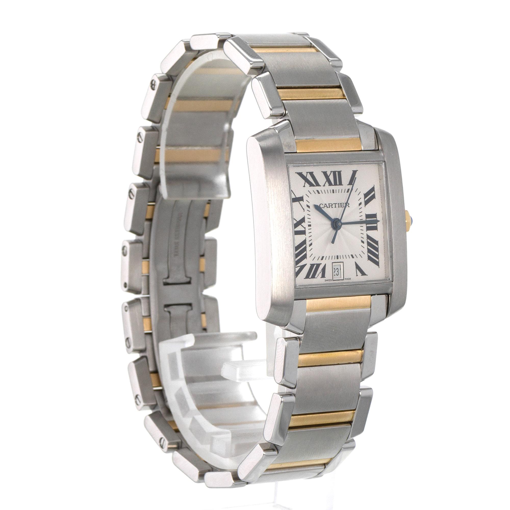 Cartier Tank Francaise W51005Q4 2302 28mm Large Yellow Gold Automatic Mens Watch thumbnail 8