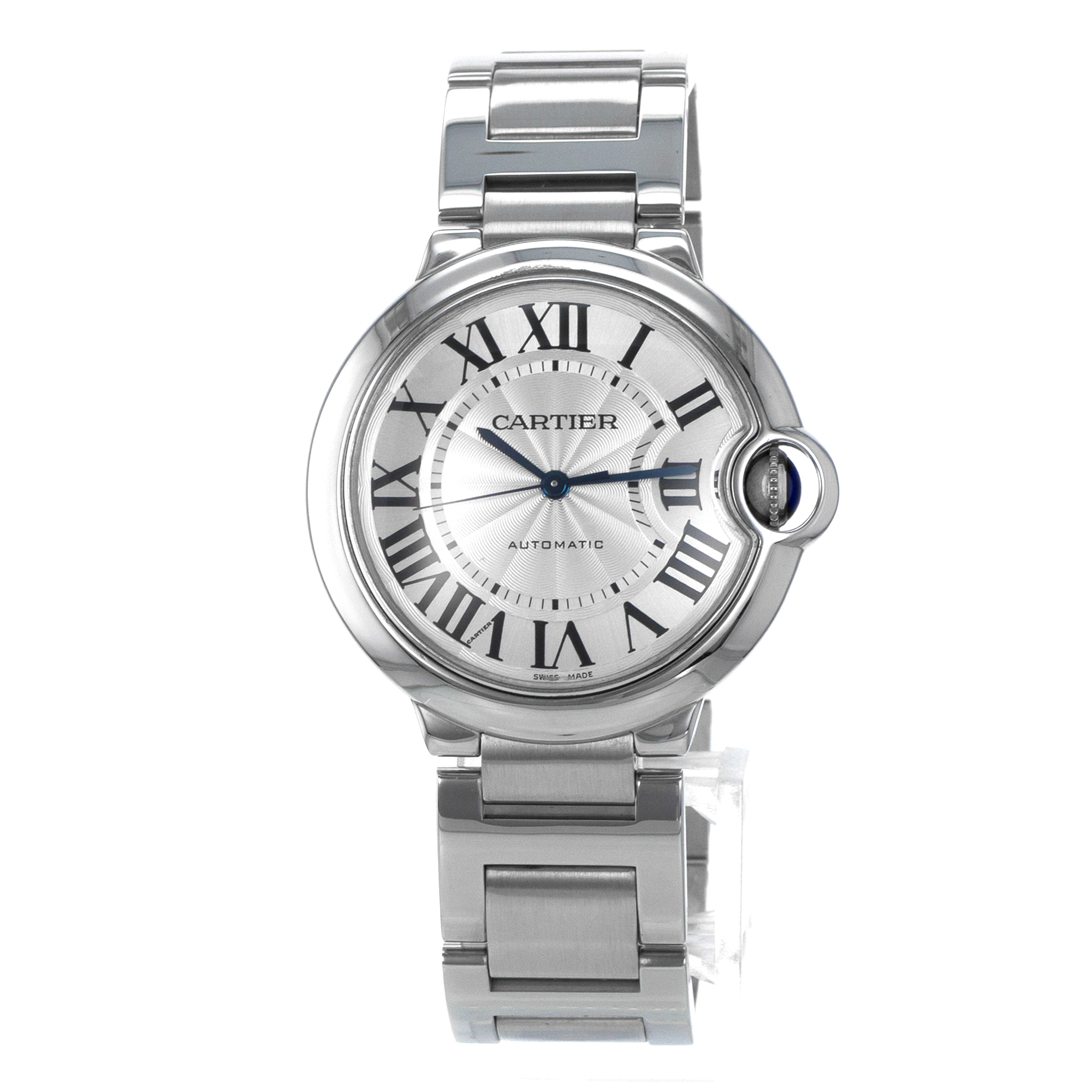Cartier Ballon Bleu W6920046 3284 36mm Silver Roman Steel Automatic Mens Watch thumbnail 3