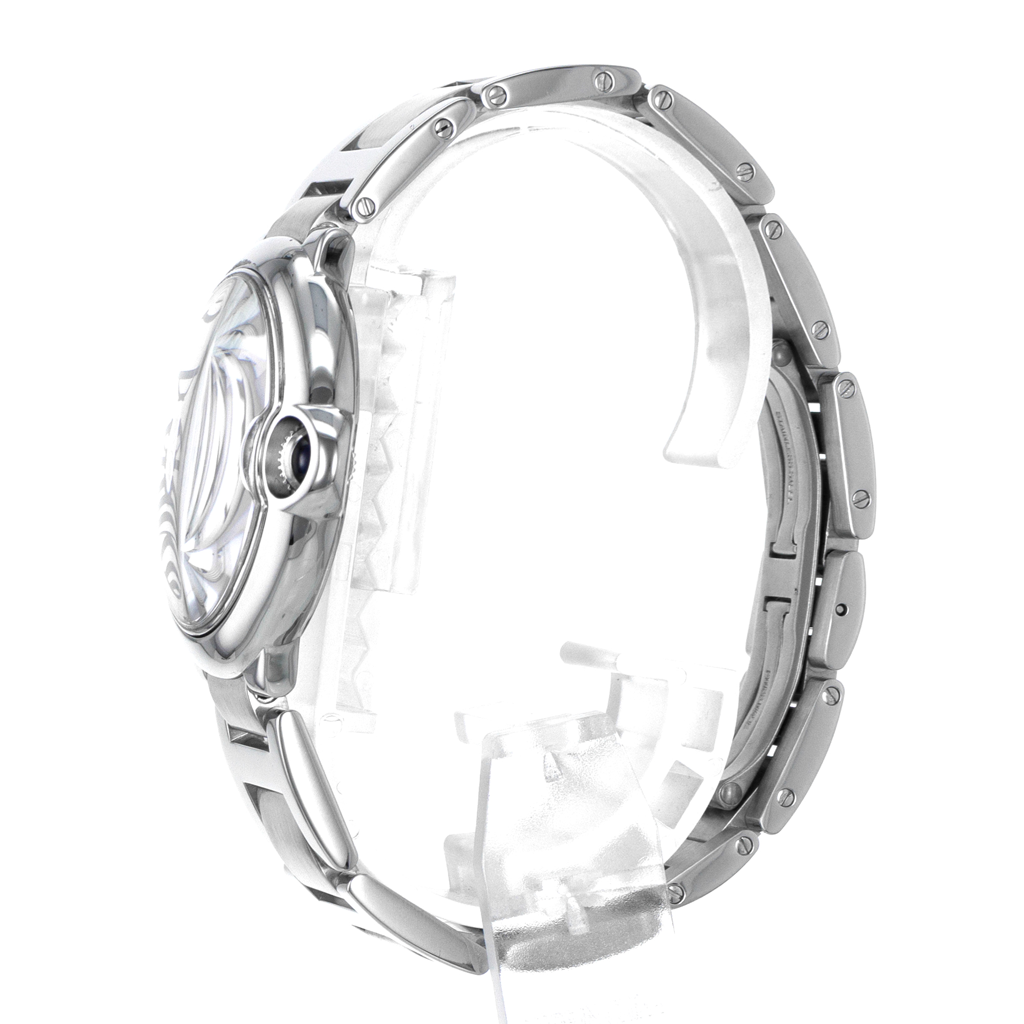 Cartier Ballon Bleu W6920046 3284 36mm Silver Roman Steel Automatic Mens Watch thumbnail 5
