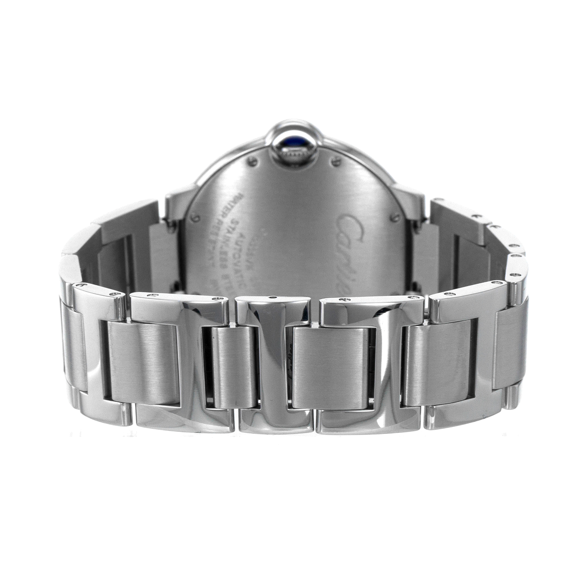 Cartier Ballon Bleu W6920046 3284 36mm Silver Roman Steel Automatic Mens Watch thumbnail 9
