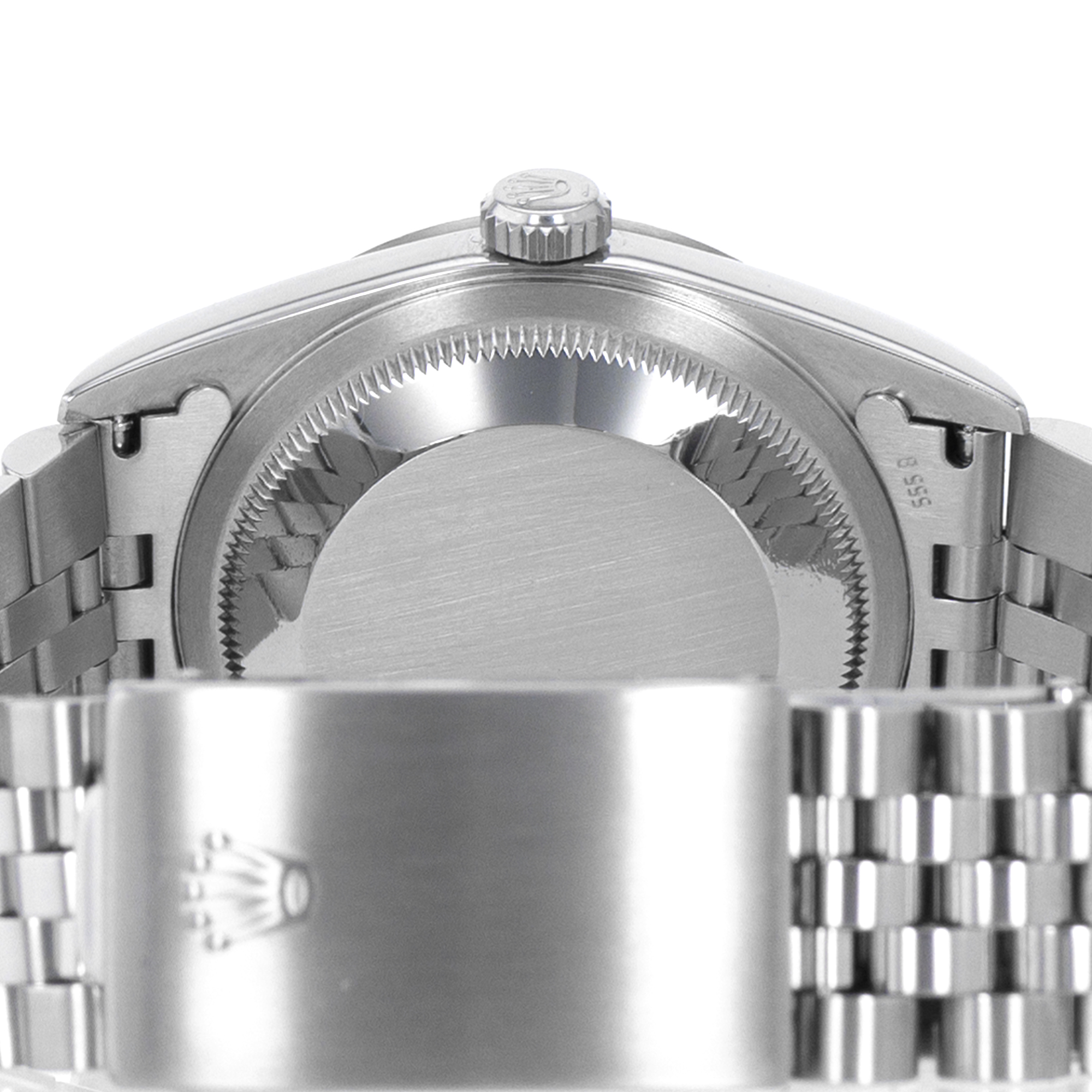 Rolex Datejust 36 16234 Blue Roman Fluted White Gold Jubilee Mens Watch thumbnail 10