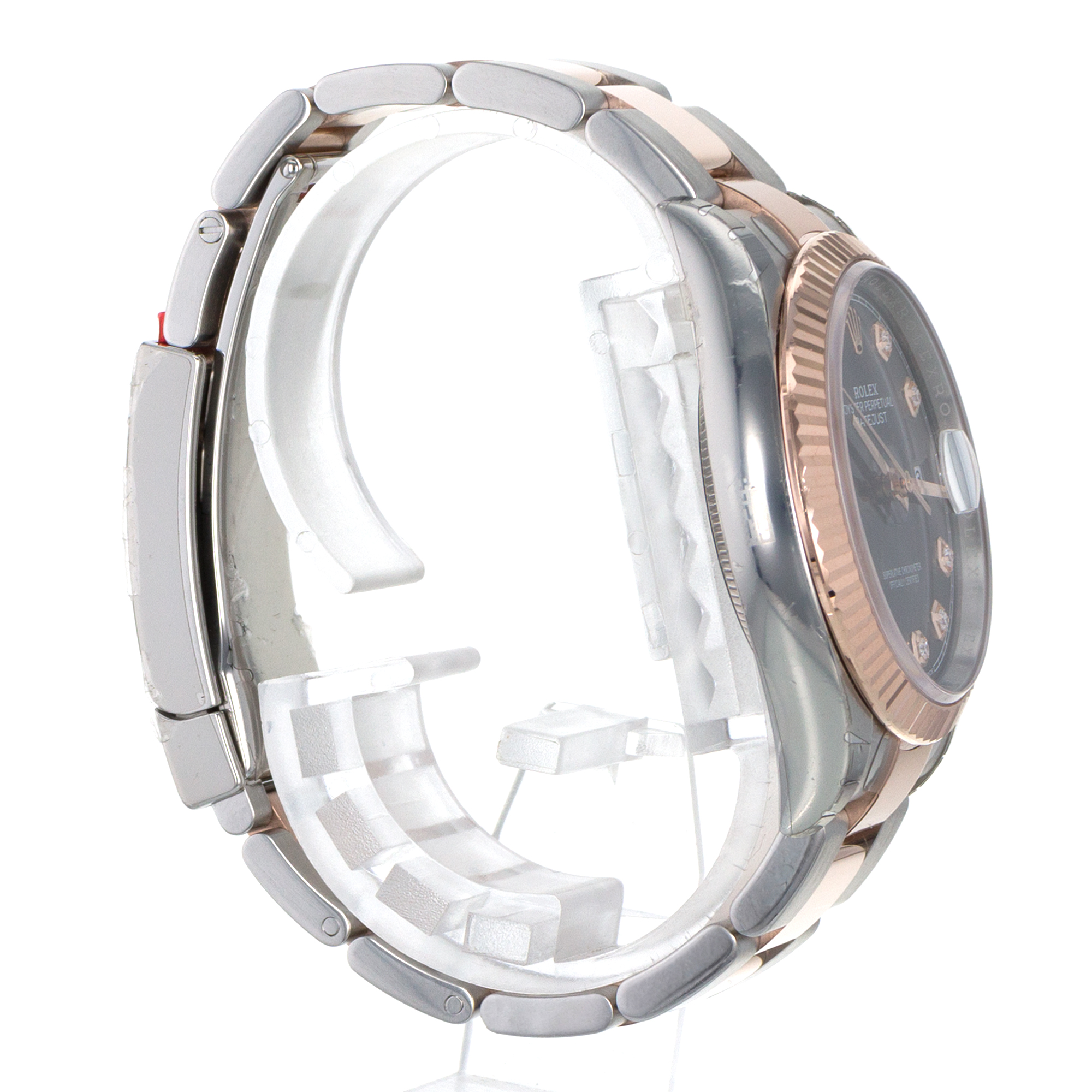 Rolex Datejust 36 126231 Black Diamond Steel Rose Gold Mens Watch thumbnail 6