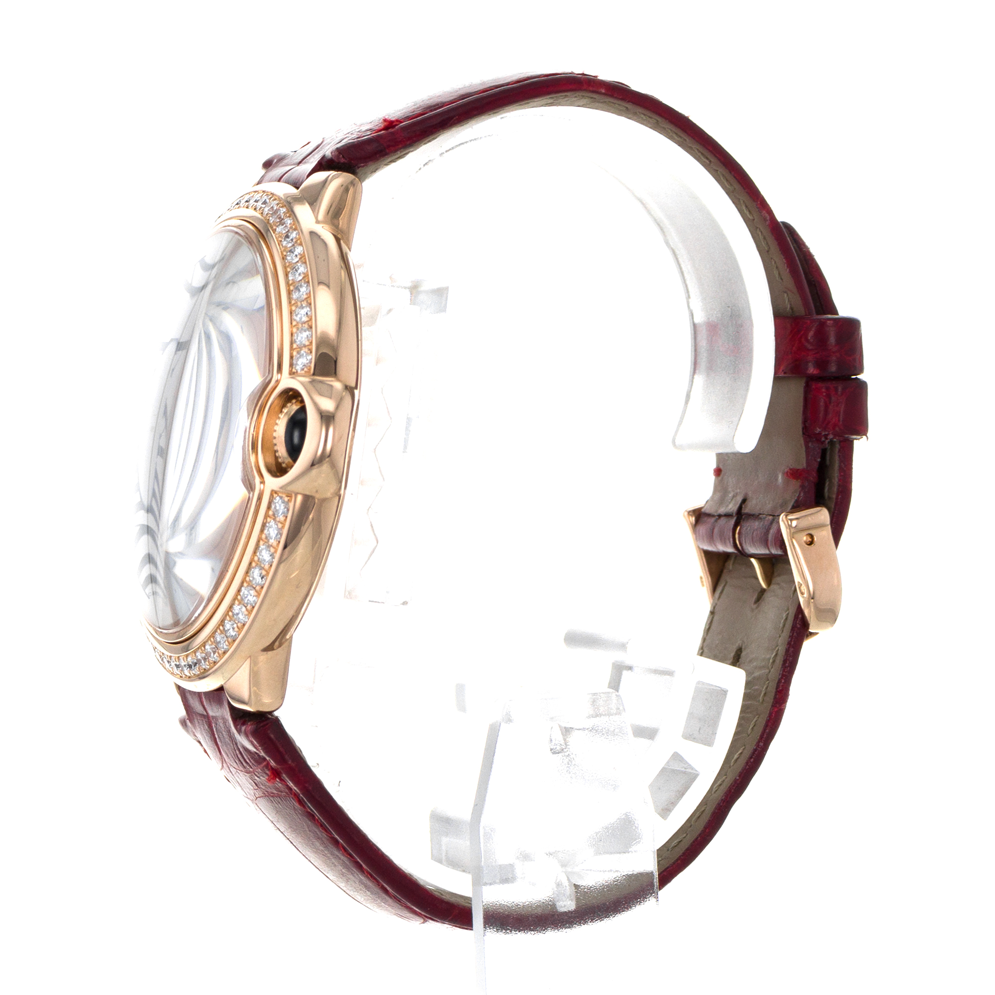 Cartier Ballon Bleu WJBB0035 3941 42mm Factory Diamonds 18k Rose Gold Mens Watch thumbnail 5