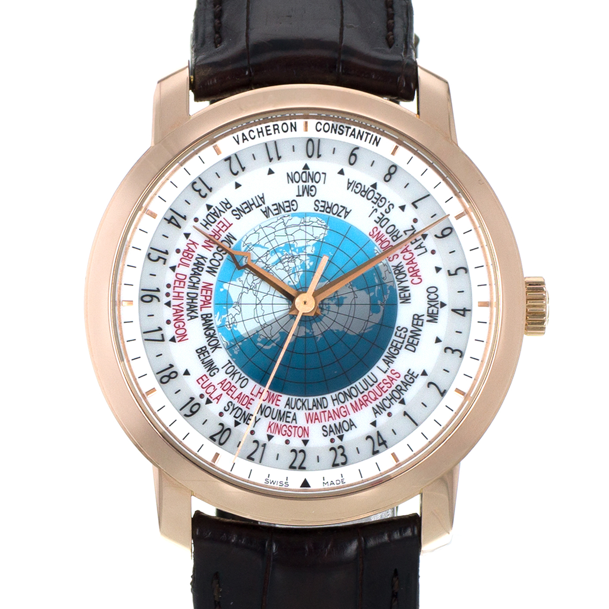 Vacheron Constantin Patrimony 86060/000R-9640 42mm World Time Rose Gold Watch thumbnail 1
