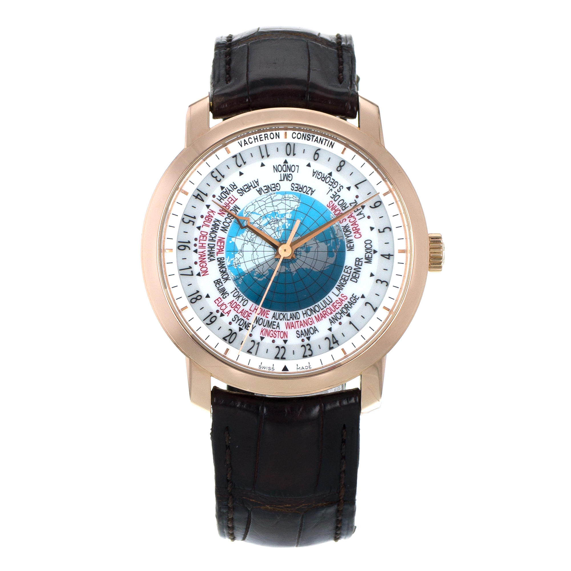 Vacheron Constantin Patrimony 86060/000R-9640 42mm World Time Rose Gold Watch thumbnail 2
