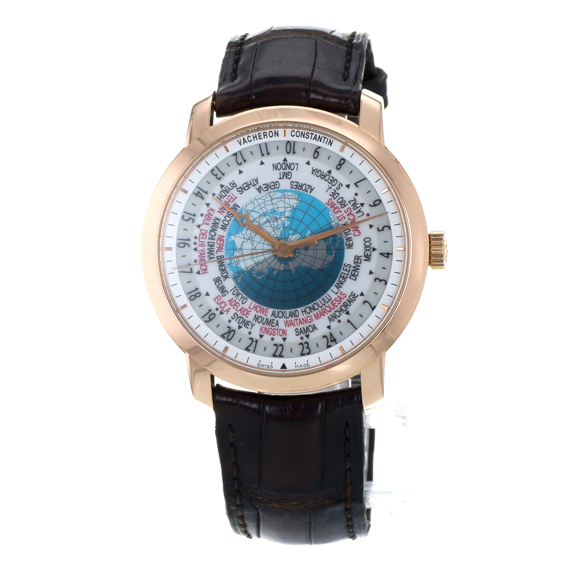 Vacheron Constantin Patrimony 86060/000R-9640 42mm World Time Rose Gold Watch thumbnail 3