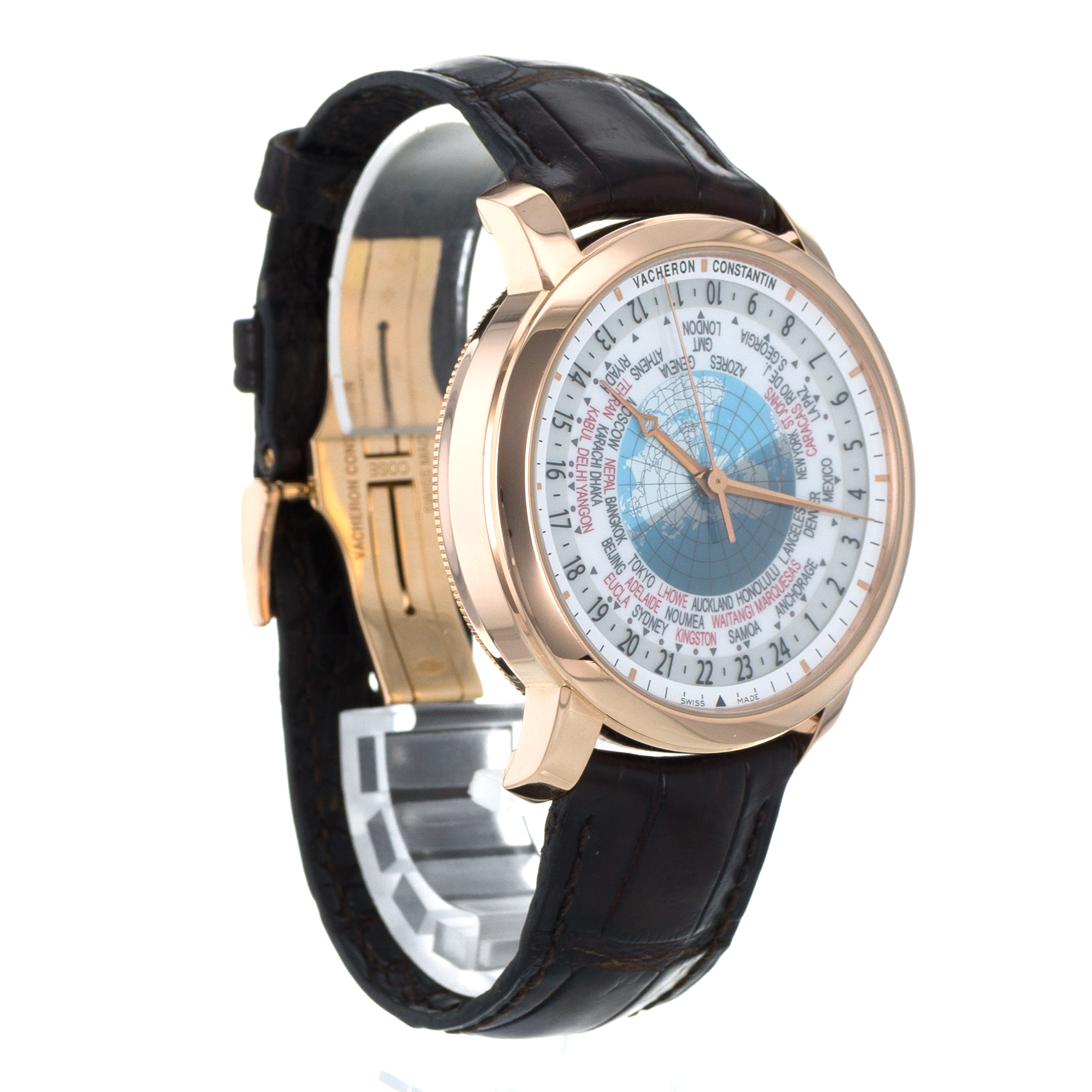 Vacheron Constantin Patrimony 86060/000R-9640 42mm World Time Rose Gold Watch thumbnail 7