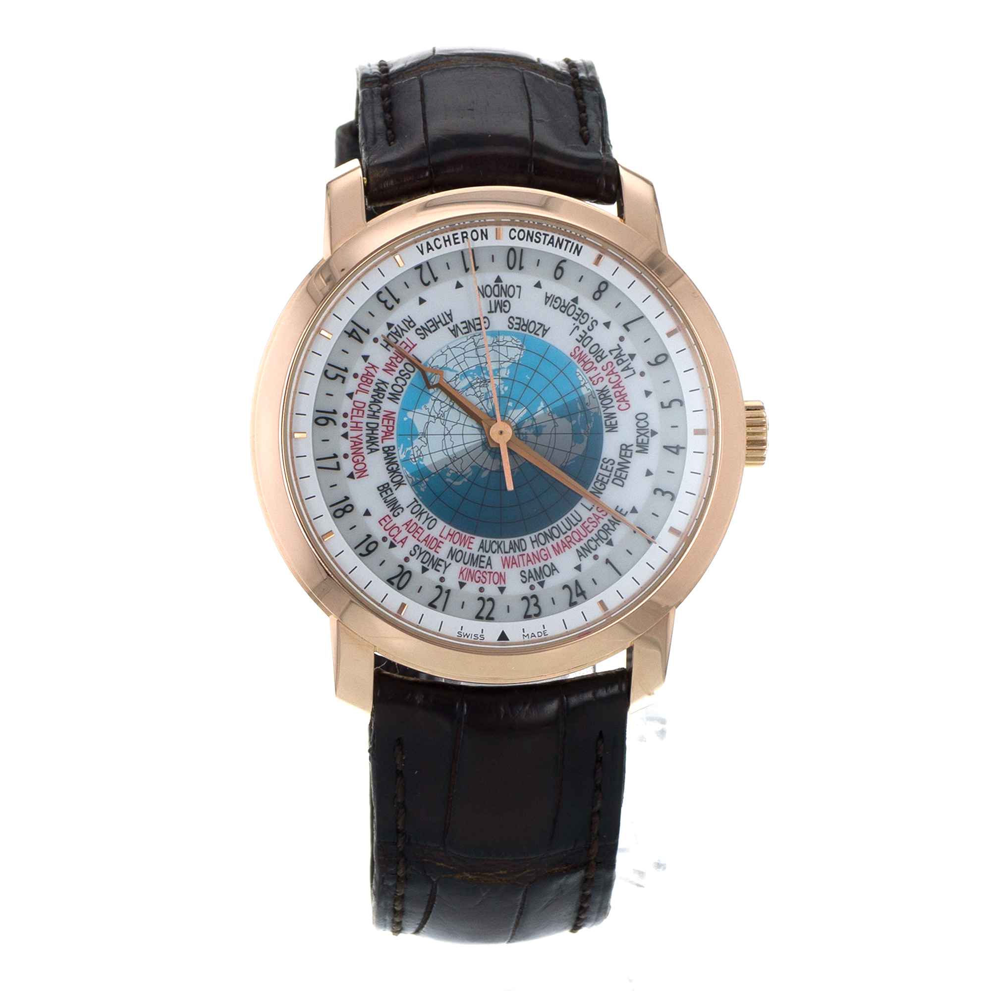 Vacheron Constantin Patrimony 86060/000R-9640 42mm World Time Rose Gold Watch thumbnail 8