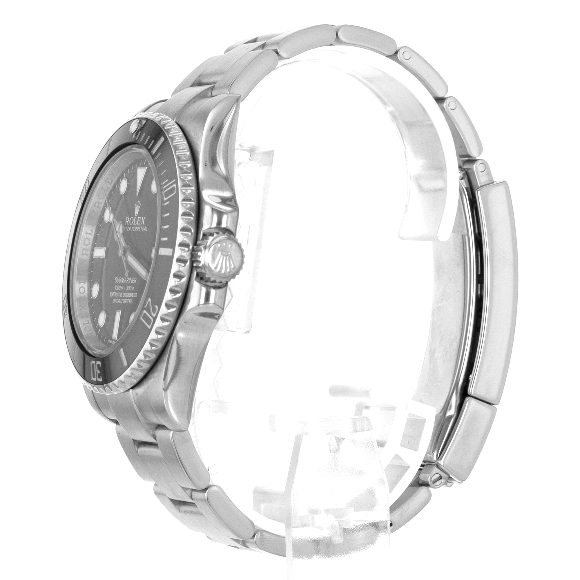 Rolex Submariner No Date 114060 40mm Black Ceramic Oyster Automatic Mens Watch thumbnail 5