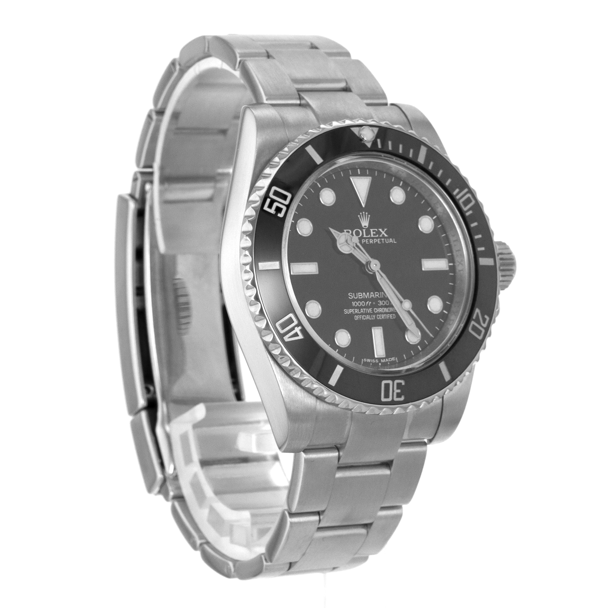 Rolex Submariner No Date 114060 40mm Black Ceramic Oyster Automatic Mens Watch thumbnail 7