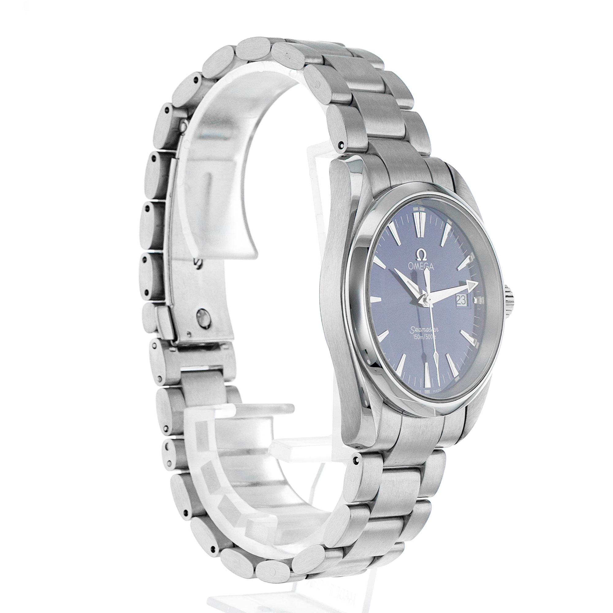 Omega Seamaster Aqua Terraa 2518.80.00 36mm Blue Index Steel Quartz Mens Watch thumbnail 7