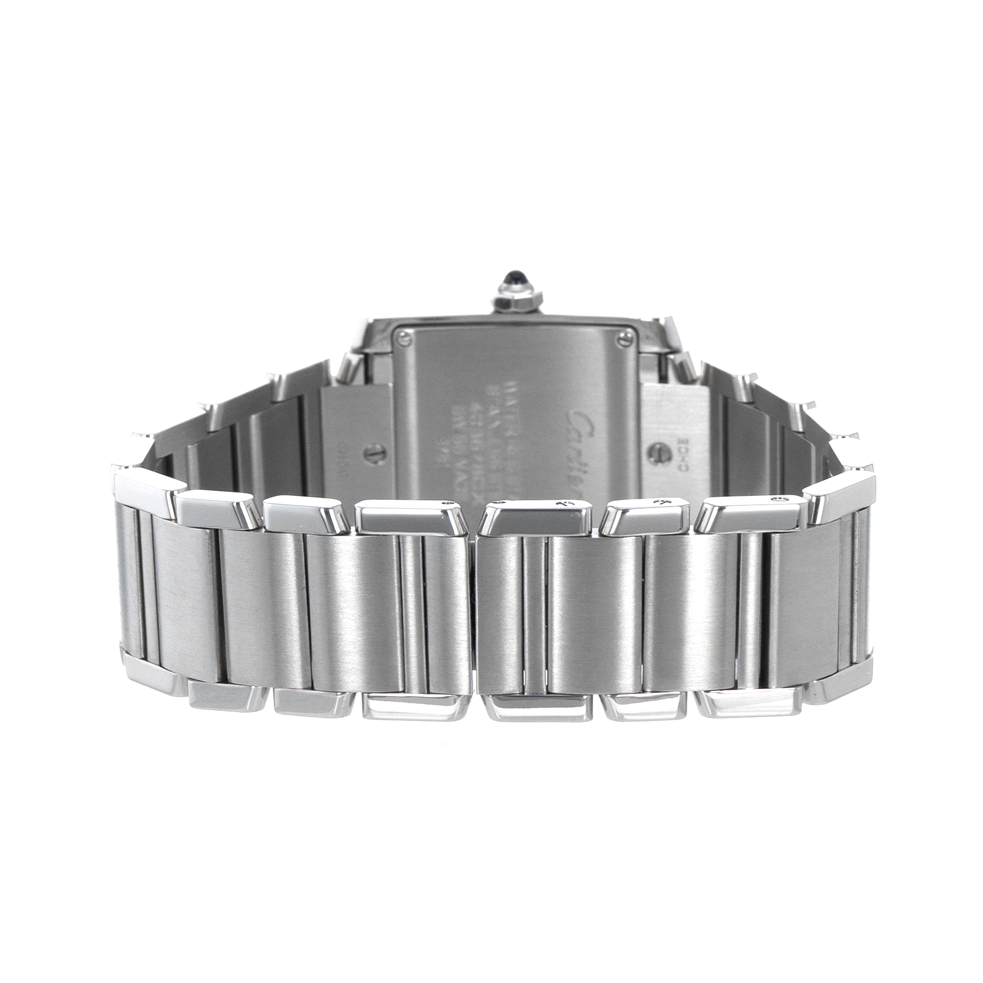 Cartier Tank Francaise W4TA0009 3751 30mm Medium Factory Diamonds Ladies Watch thumbnail 9