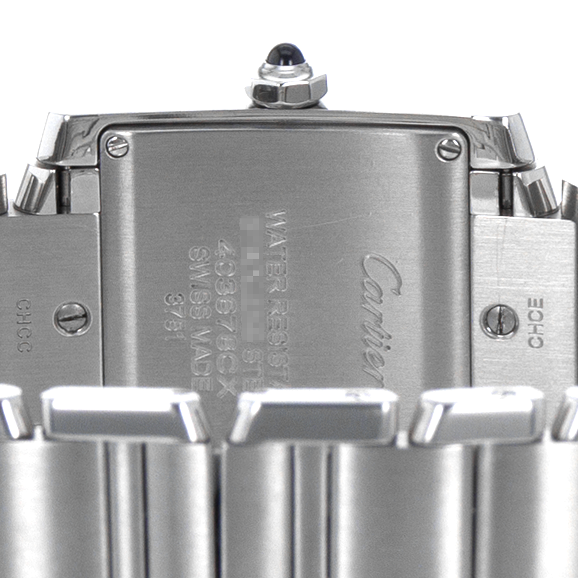 Cartier Tank Francaise W4TA0009 3751 30mm Medium Factory Diamonds Ladies Watch thumbnail 10