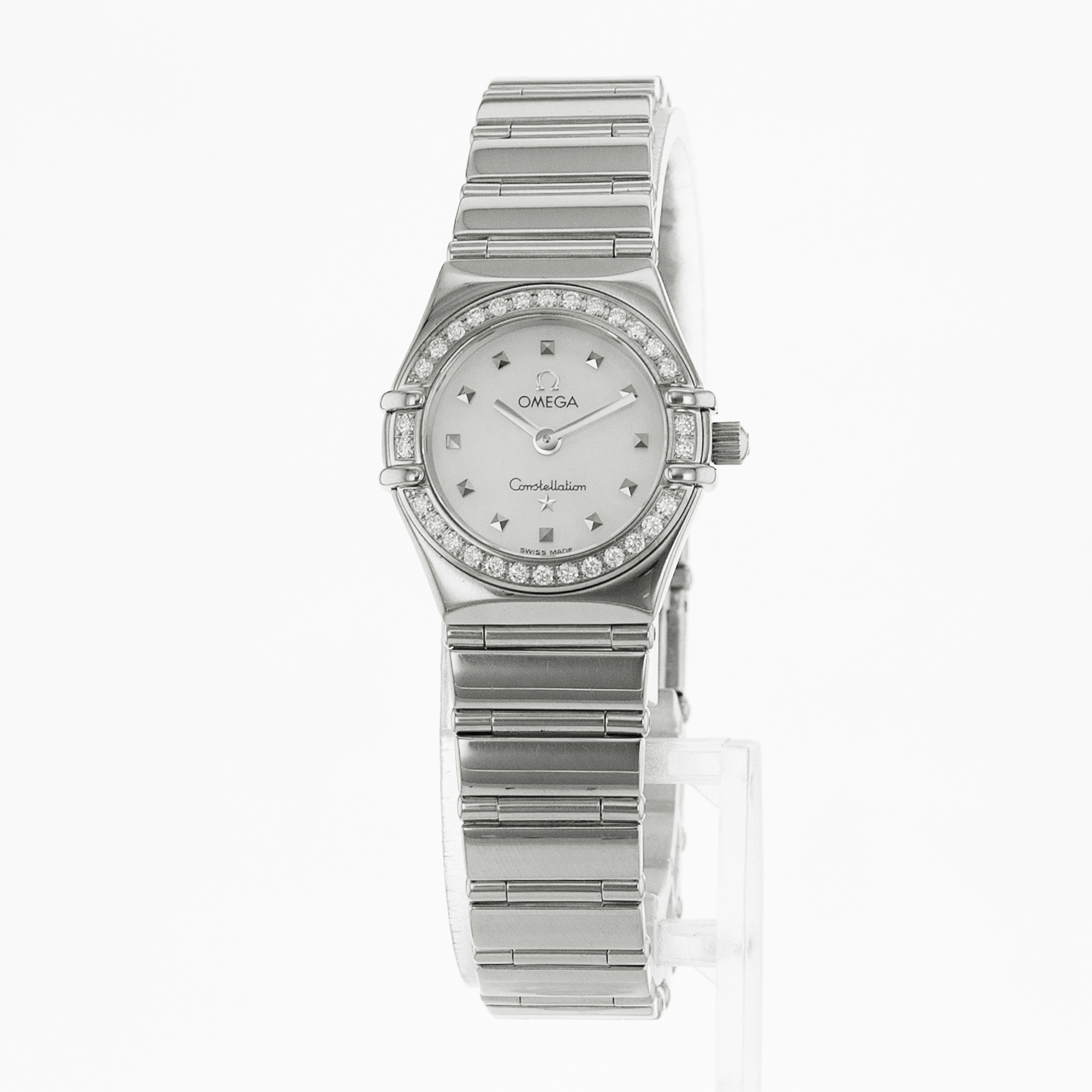 Omega Constellation 1465.71.00 Diamond Mother Of Pearl Dial Steel Ladies Watch thumbnail 3