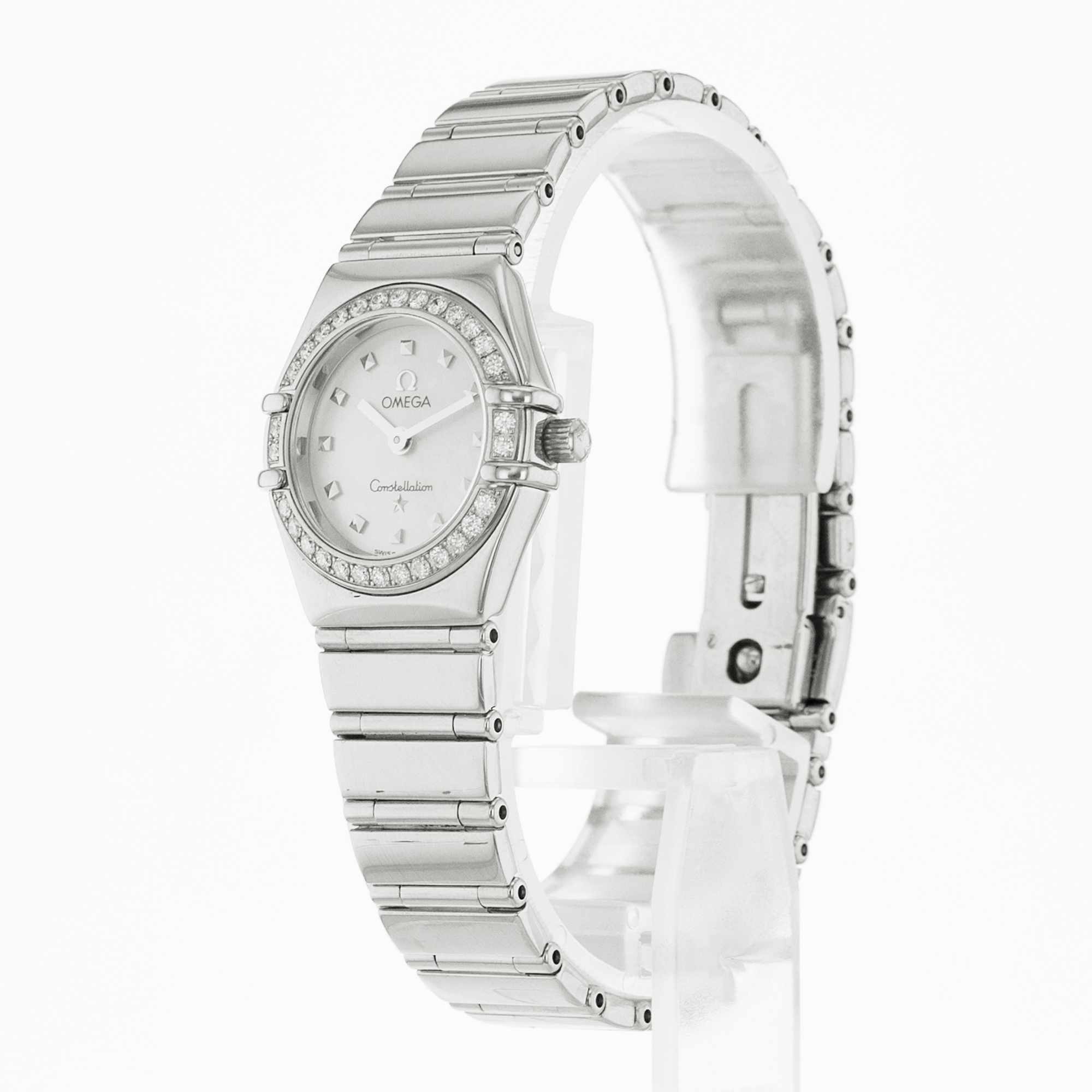 Omega Constellation 1465.71.00 Diamond Mother Of Pearl Dial Steel Ladies Watch thumbnail 4