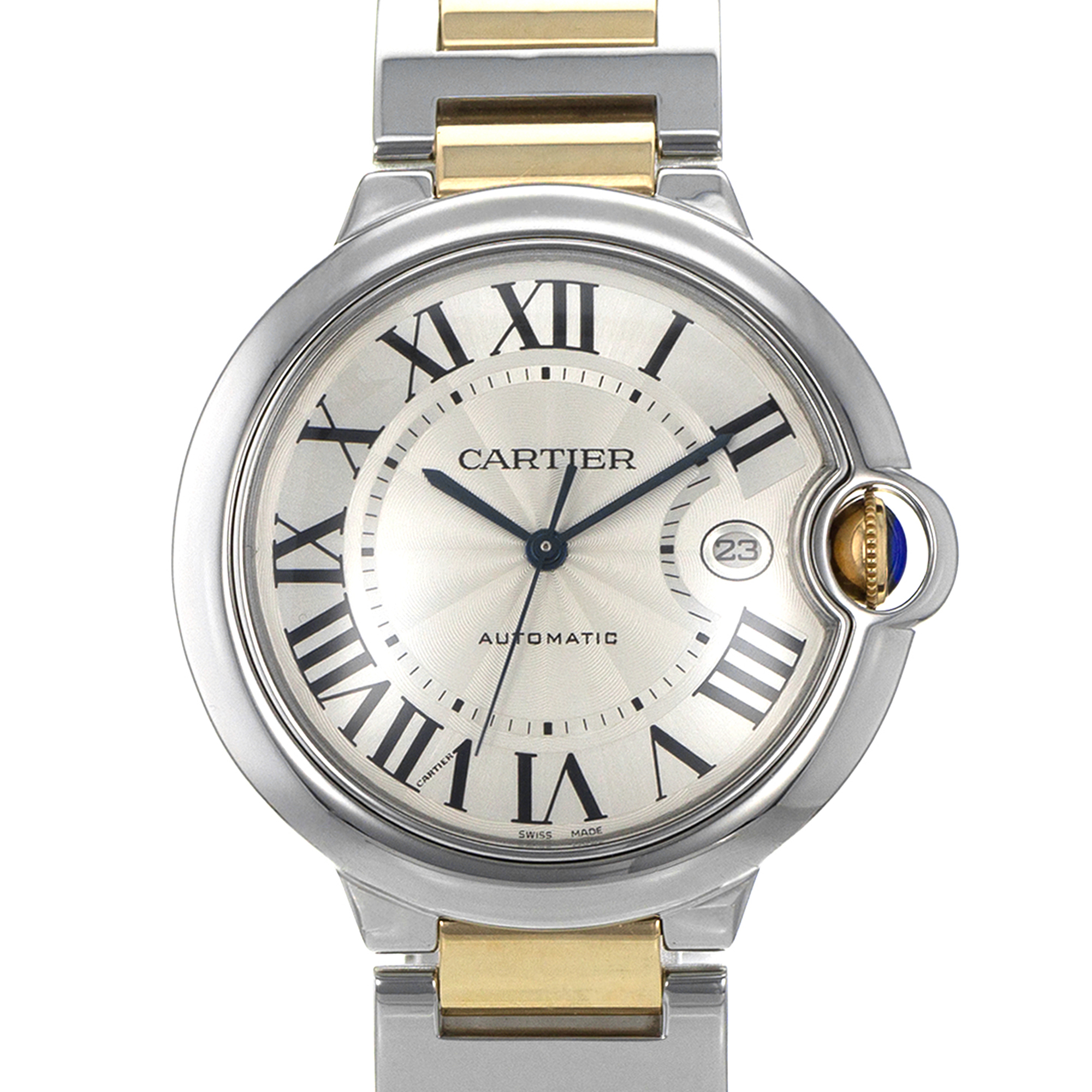 Cartier Ballon Bleu 42mm W69009Z3 3001 Steel Yellow Gold Automatic Mens Watch thumbnail 1