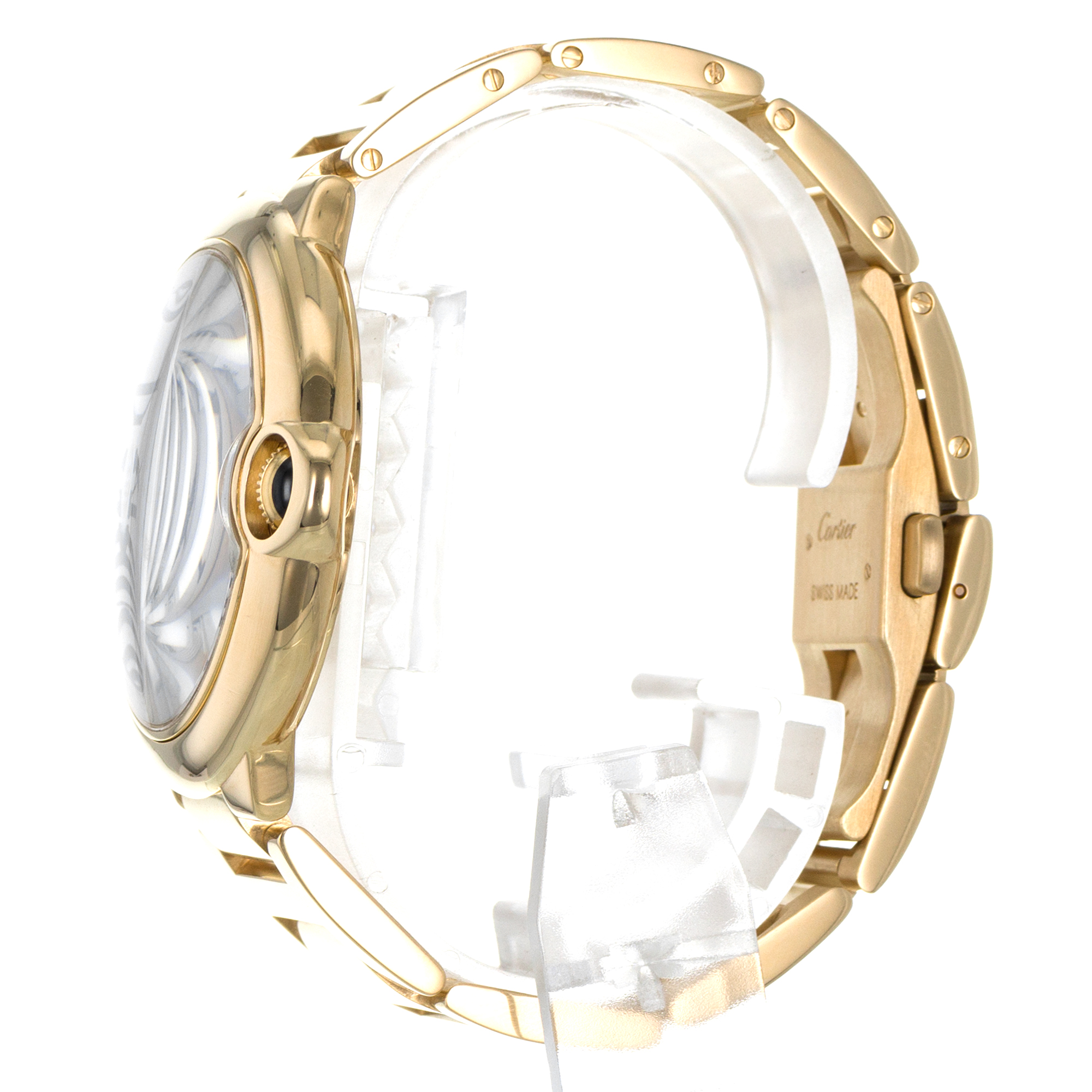 Cartier Ballon Bleu 42mm W69005Z2 2998 Silver Roman Yellow Gold Mens Watch thumbnail 5