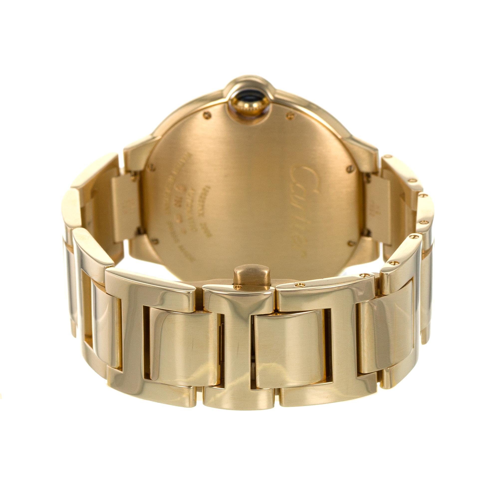 Cartier Ballon Bleu 42mm W69005Z2 2998 Silver Roman Yellow Gold Mens Watch thumbnail 9