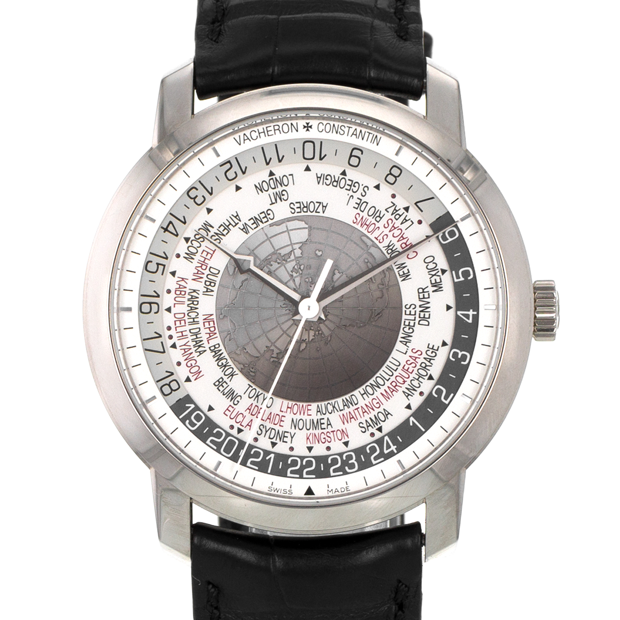 Vacheron Constantin Patrimony 86060/00G-8982 42mm World Time White Gold Watch thumbnail 1