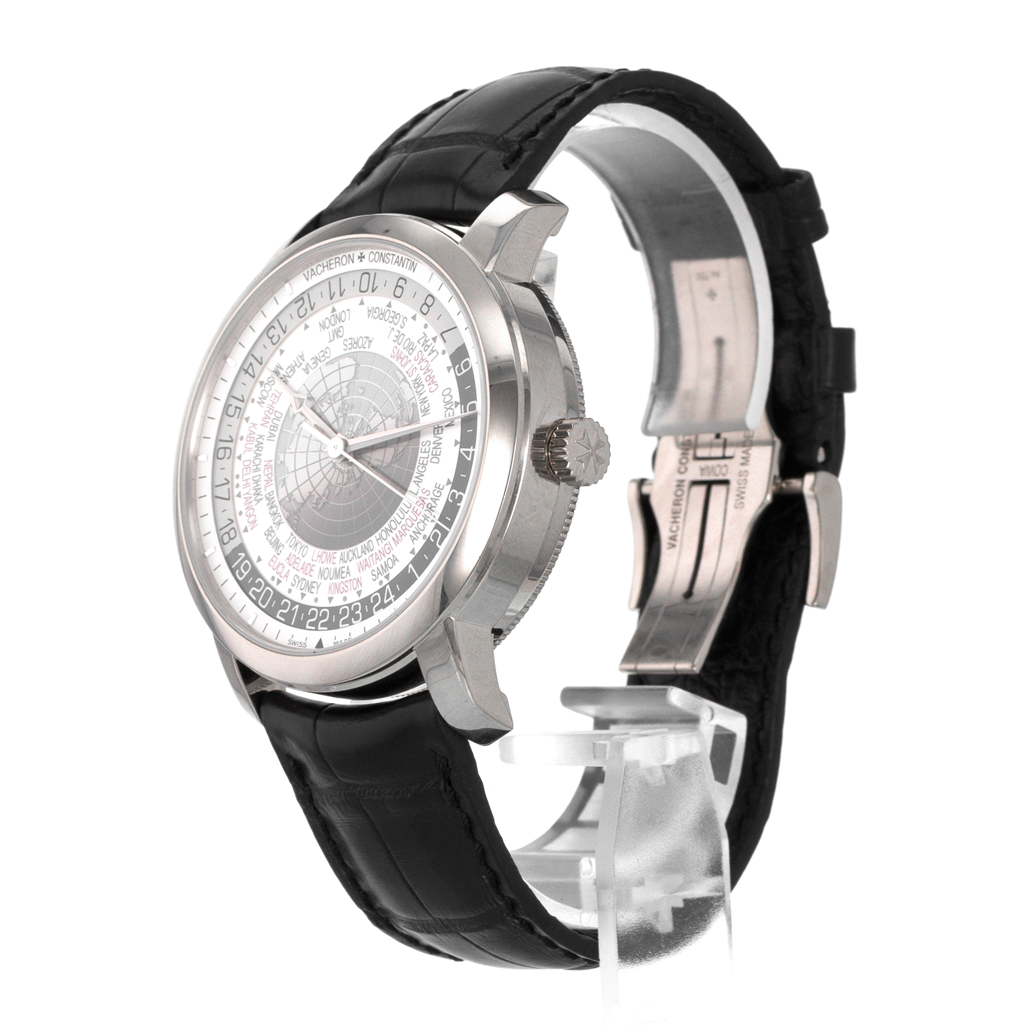 Vacheron Constantin Patrimony 86060/00G-8982 42mm World Time White Gold Watch thumbnail 5
