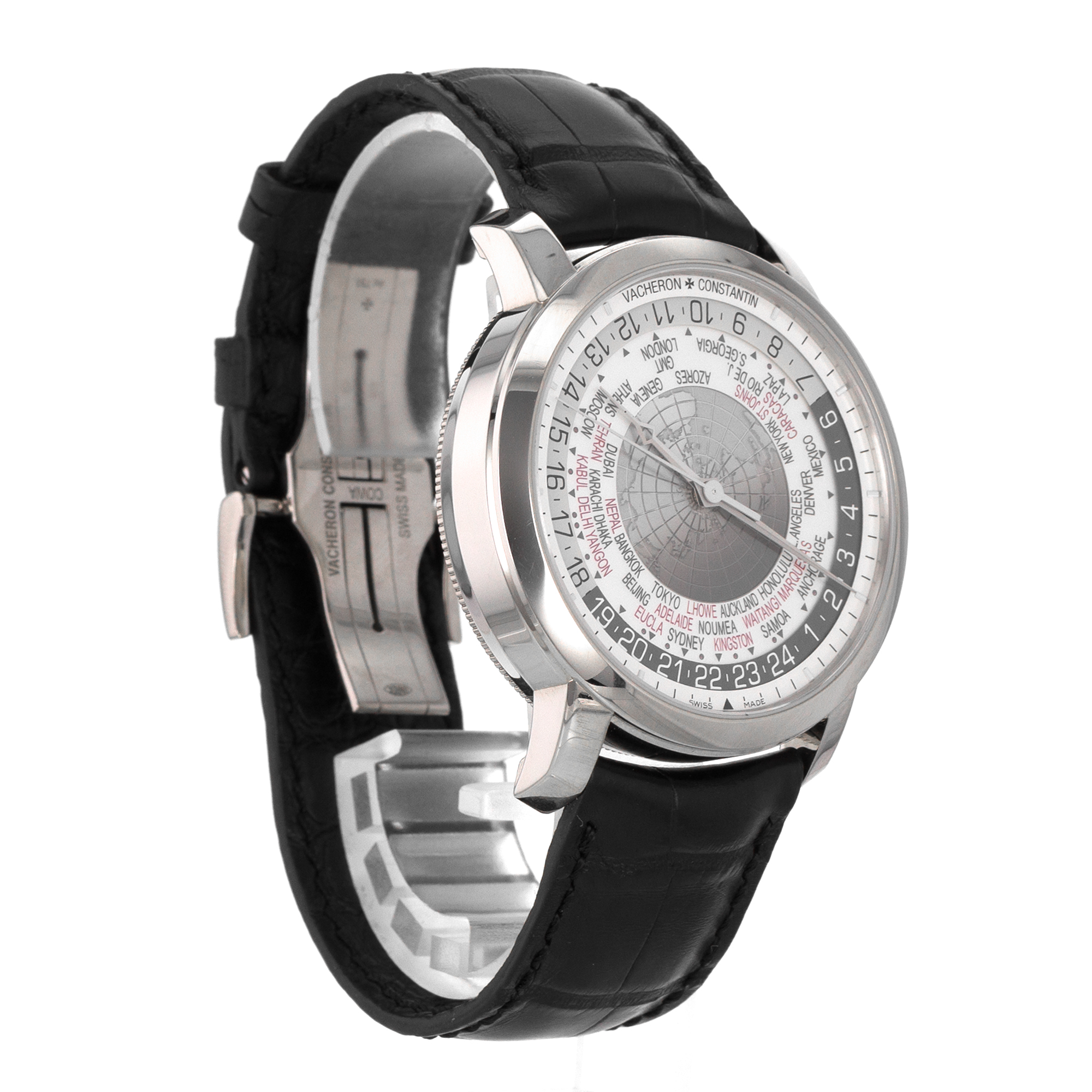 Vacheron Constantin Patrimony 86060/00G-8982 42mm World Time White Gold Watch thumbnail 8